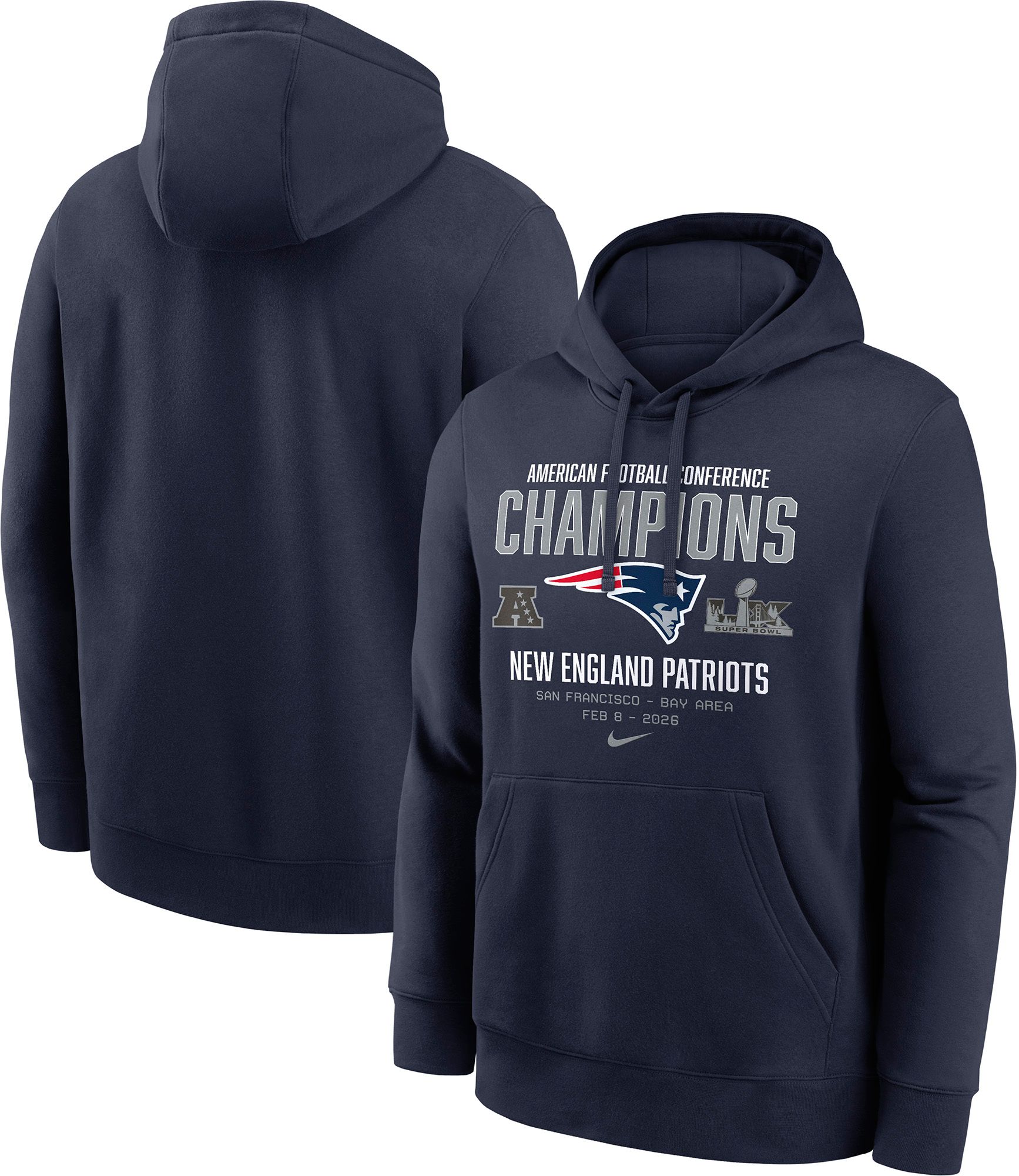 Nike Men's 2025-26 AFC Champions New England Patriots Team Hoodie product image