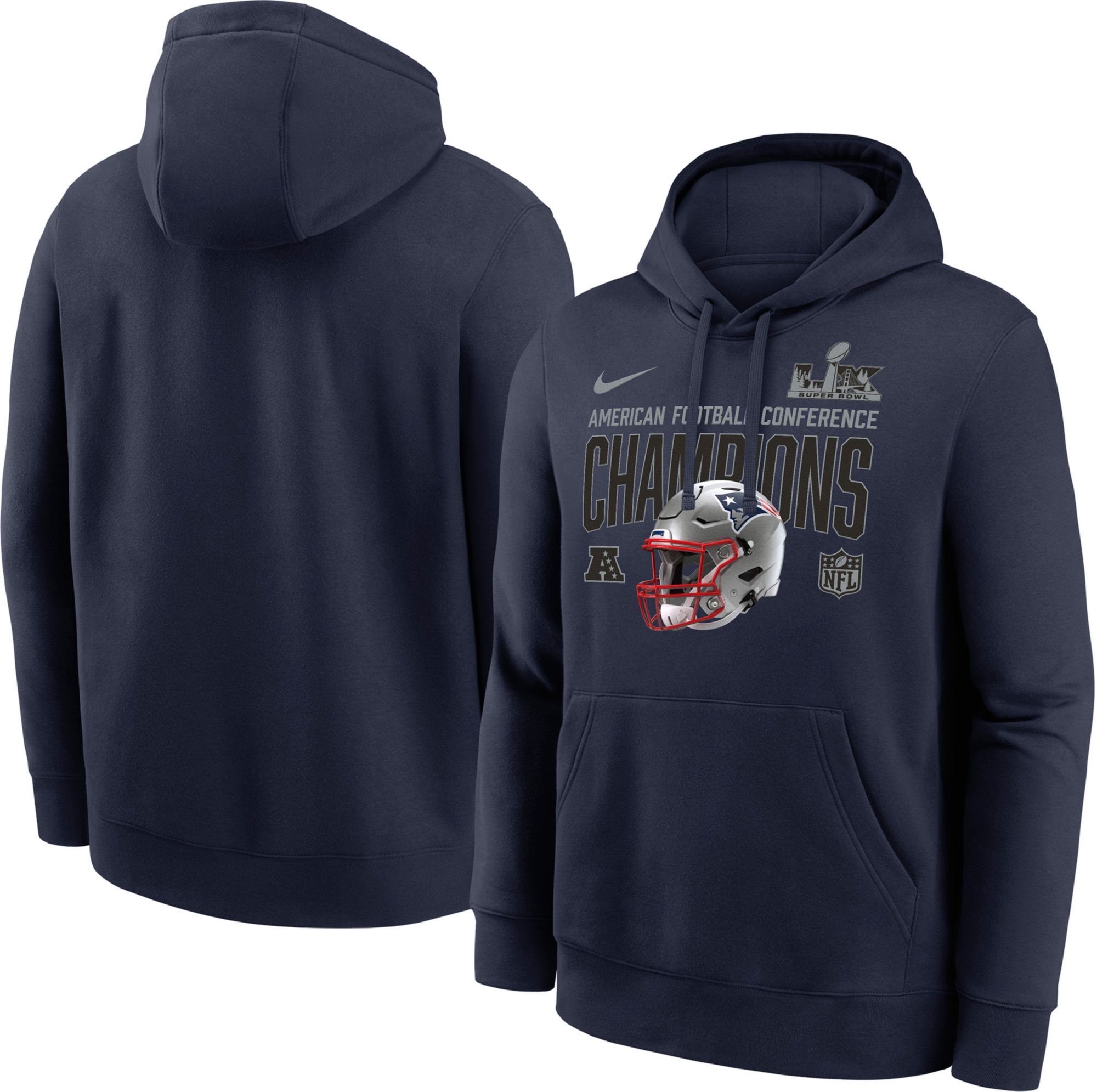 Nike Men's 2025-26 AFC Champions New England Patriots Helmet Hoodie product image