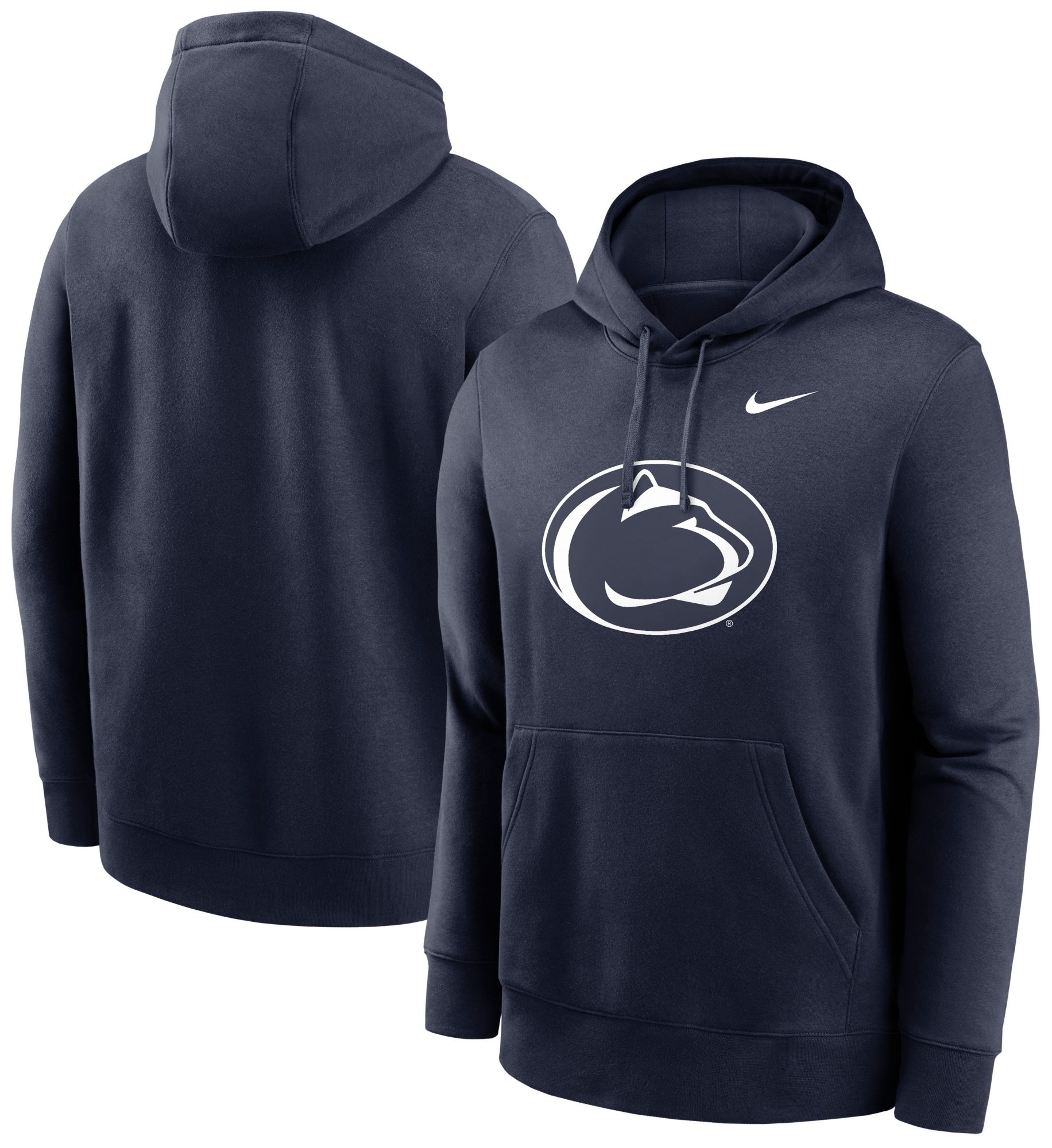 Nike Men's Penn State Nittany Lions Navy Logo Club Fleece Pullover Hoodie product image