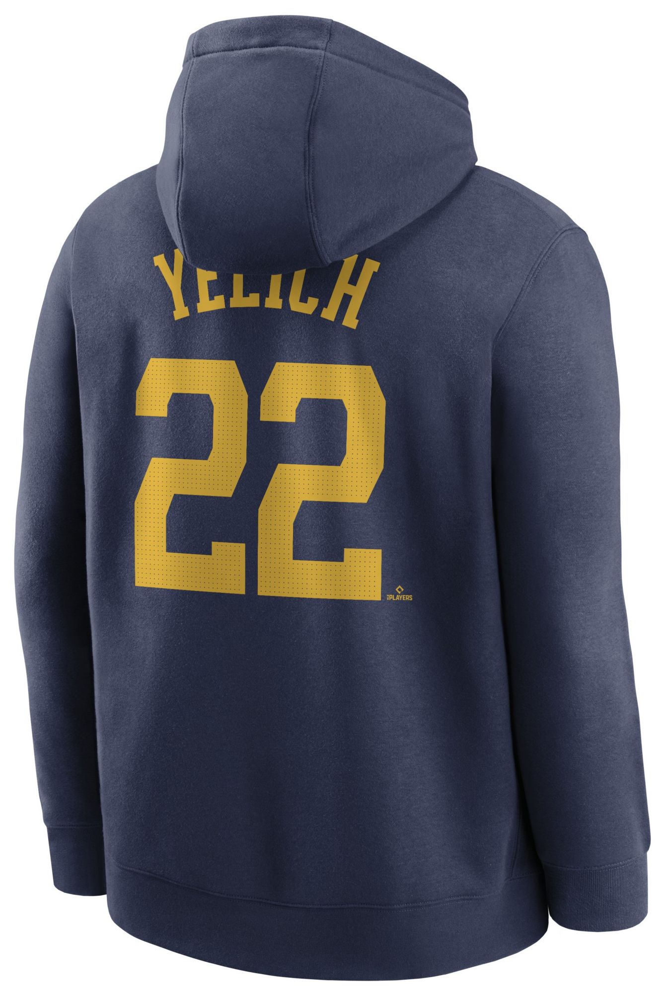 Nike Men's Milwaukee Brewers Navy Christian Yelich #22 Hoodie product image
