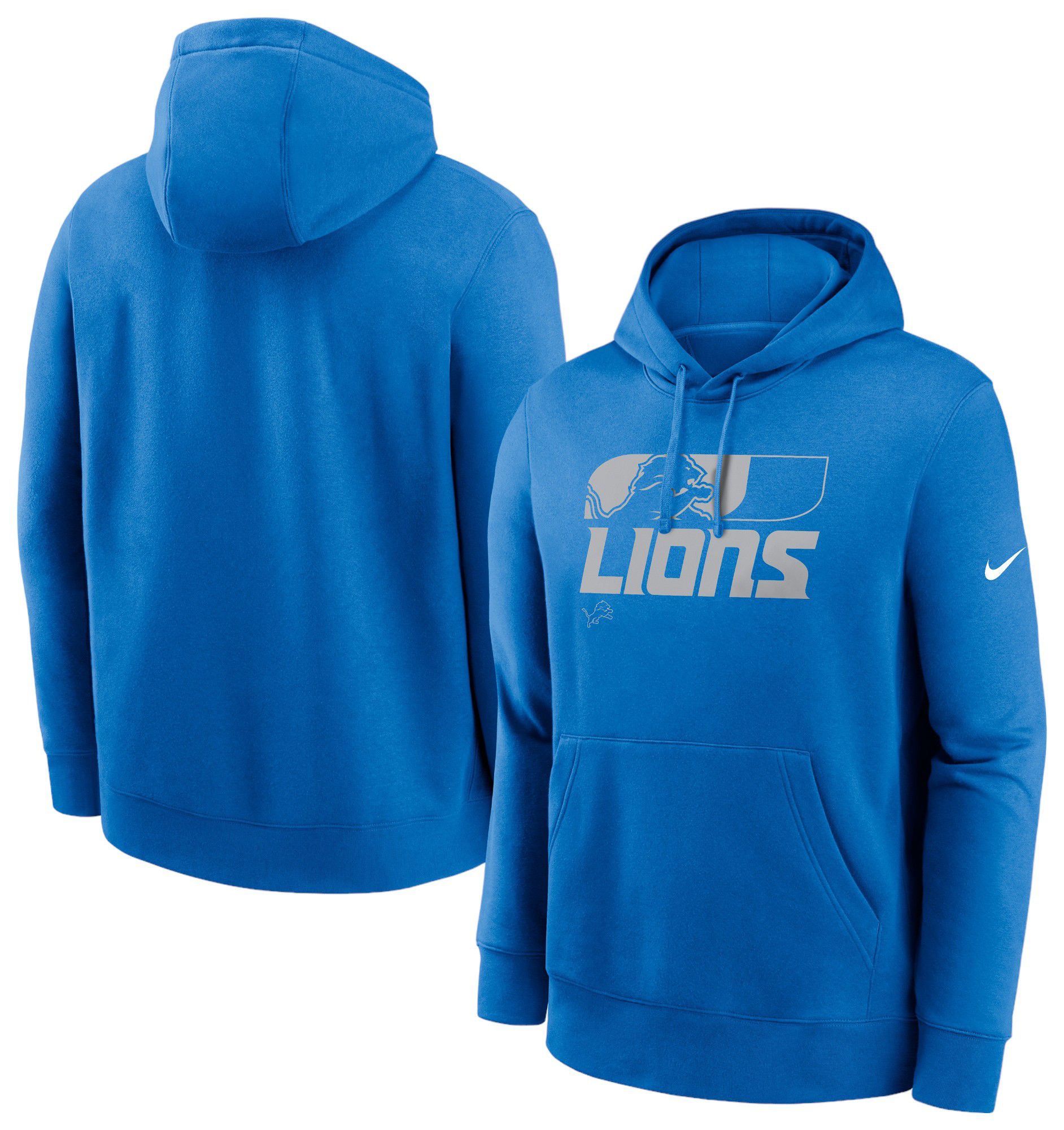 Nike Men's Detroit Lions Team Reveal Blue Spark Pullover Hoodie product image