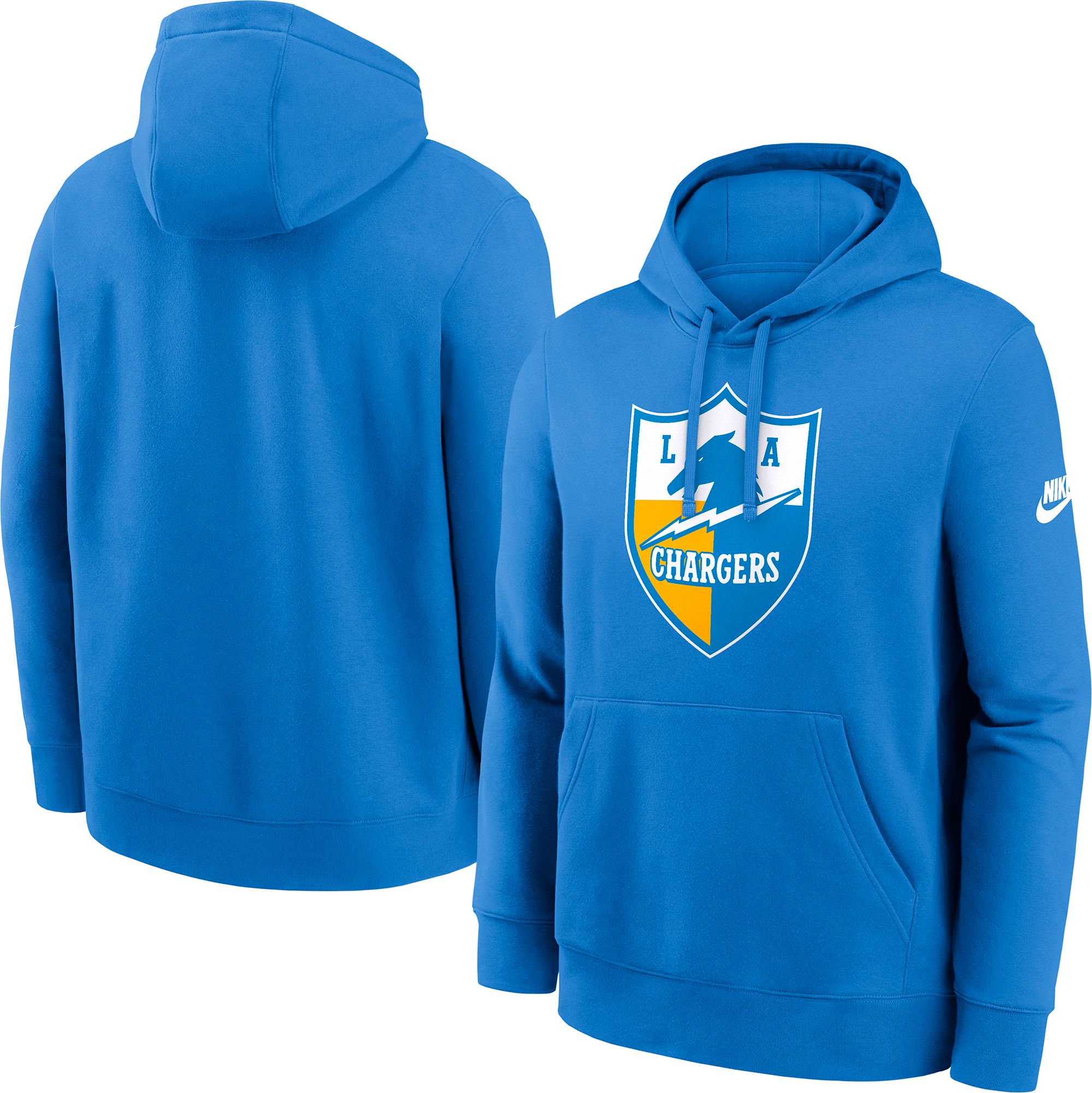 Nike Men's Los Angeles Chargers Italy Blue Club Fleece Logo Pullover Hoodie product image