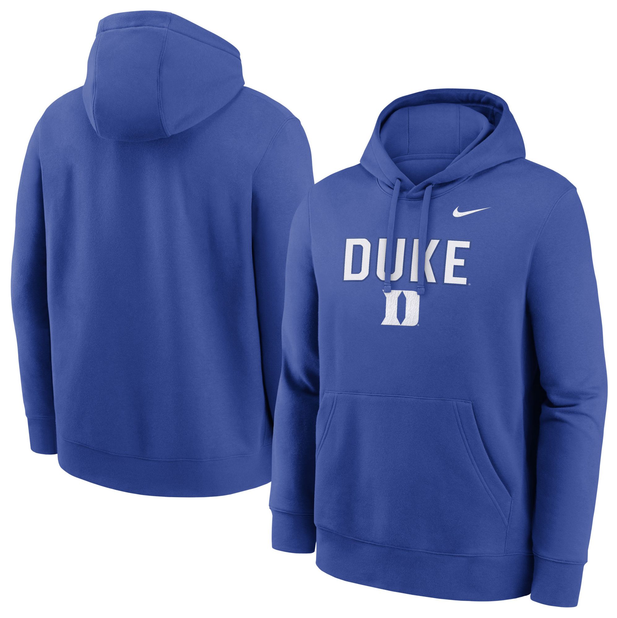 Nike Men's Duke Blue Devils Game Royal Club Fleece Tackle Twill Hoodie product image