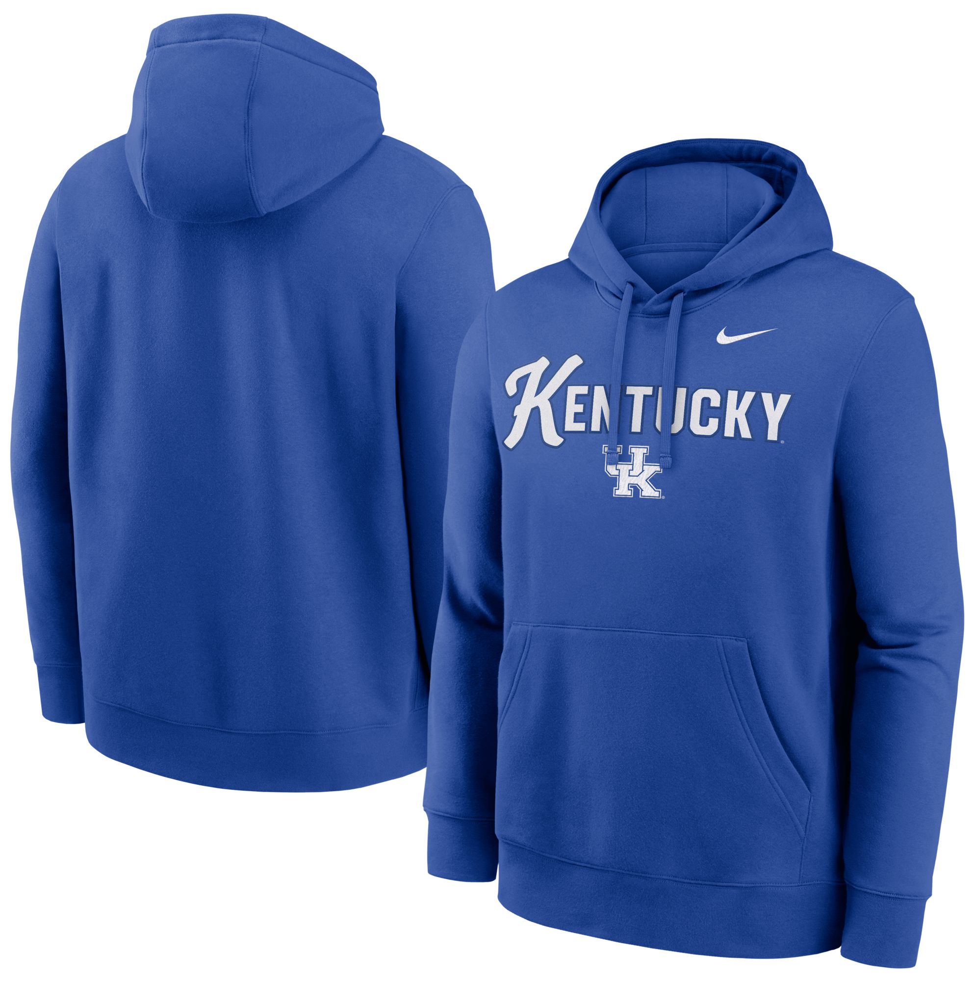 Nike Men's Kentucky Wildcats Game Royal Club Fleece Tackle Twill Hoodie product image