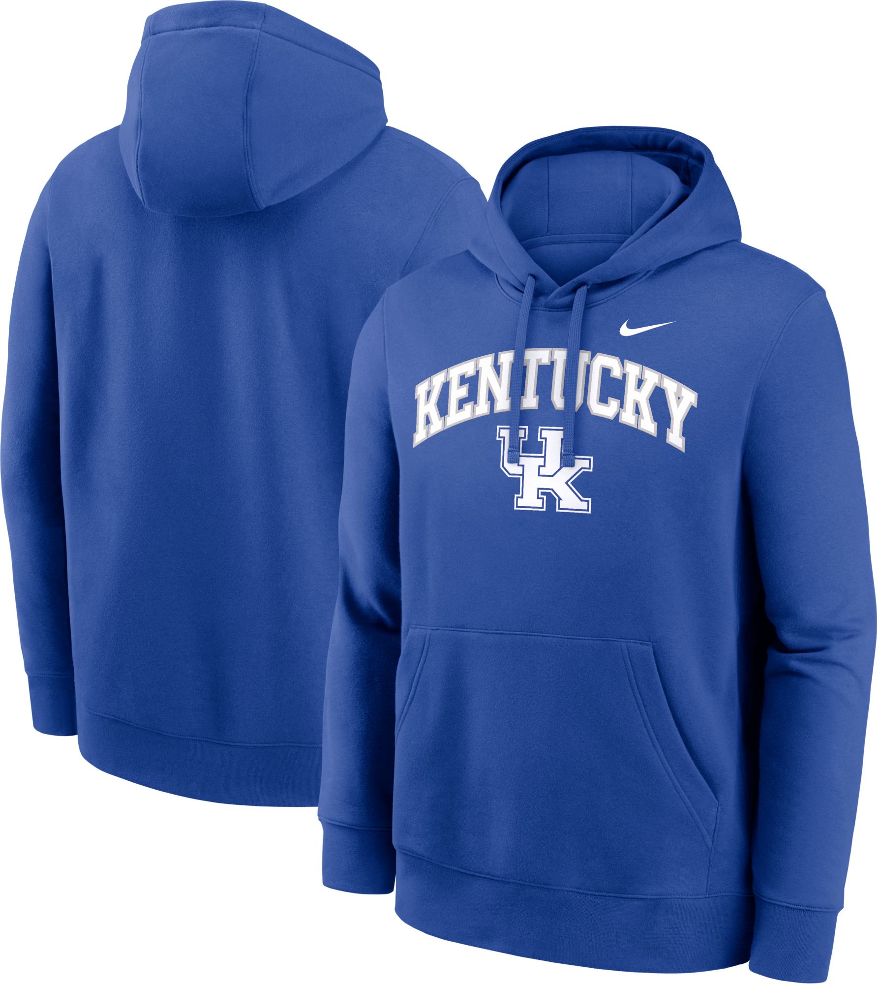Nike Men's Kentucky Wildcats Game Royal Club Fleece Arch Pullover Hoodie product image