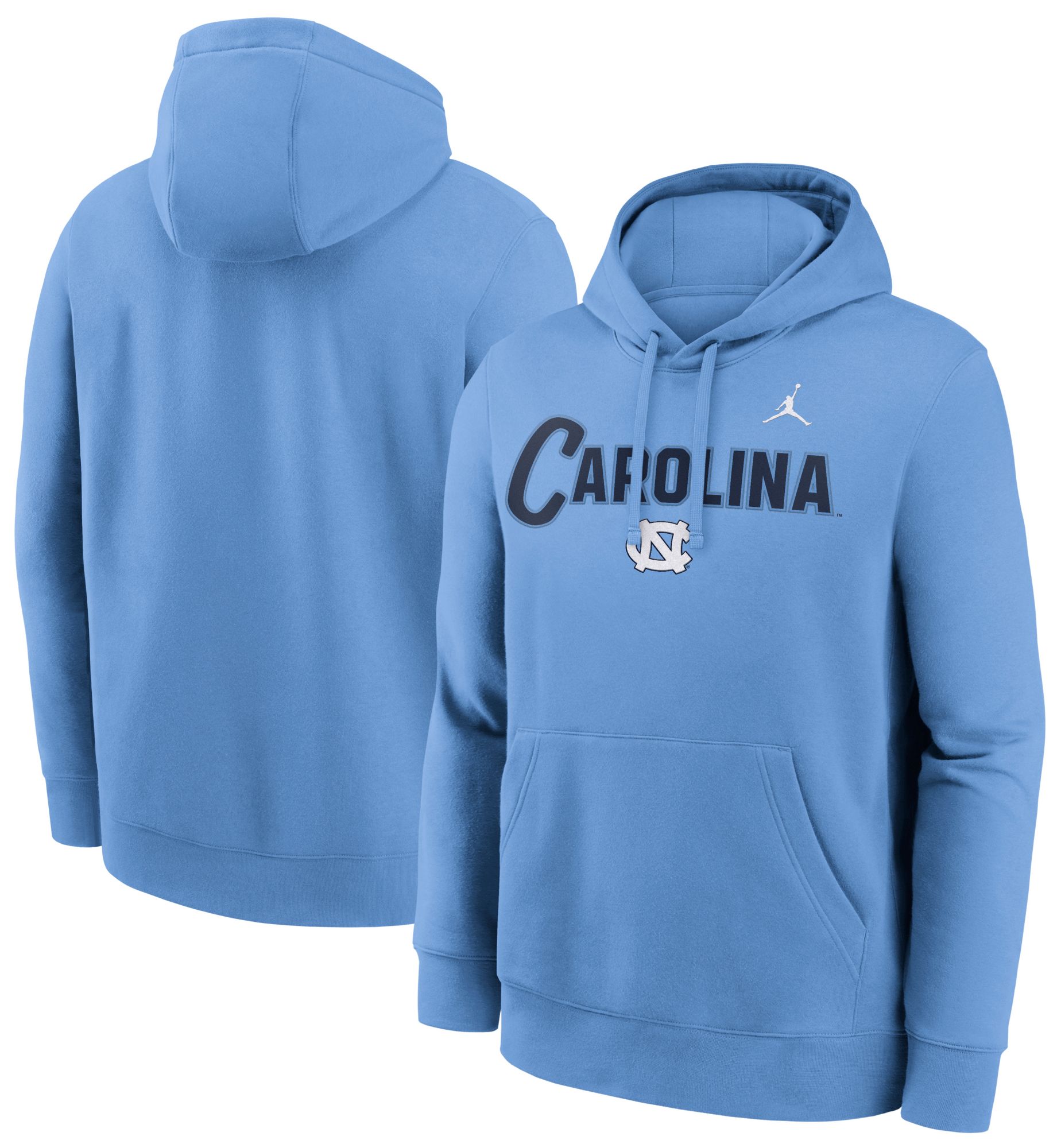 Jordan Men's North Carolina Tar Heels Valor Blue Club Fleece Tackle Twill Hoodie product image