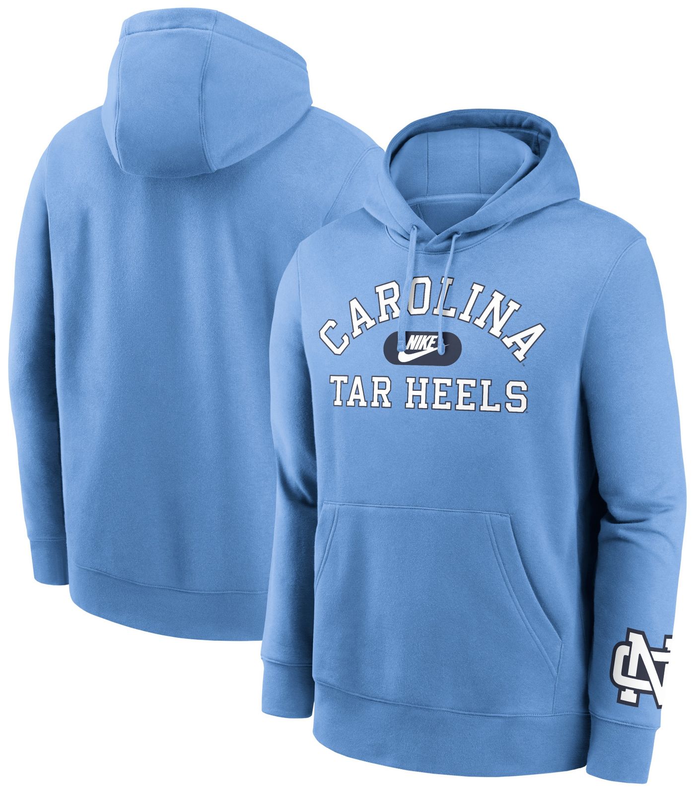 Nike Men s North Carolina Tar Heels Carolina Blue Club Fleece Retro Double Hit Pullover Hoodie Dick s Sporting Goods