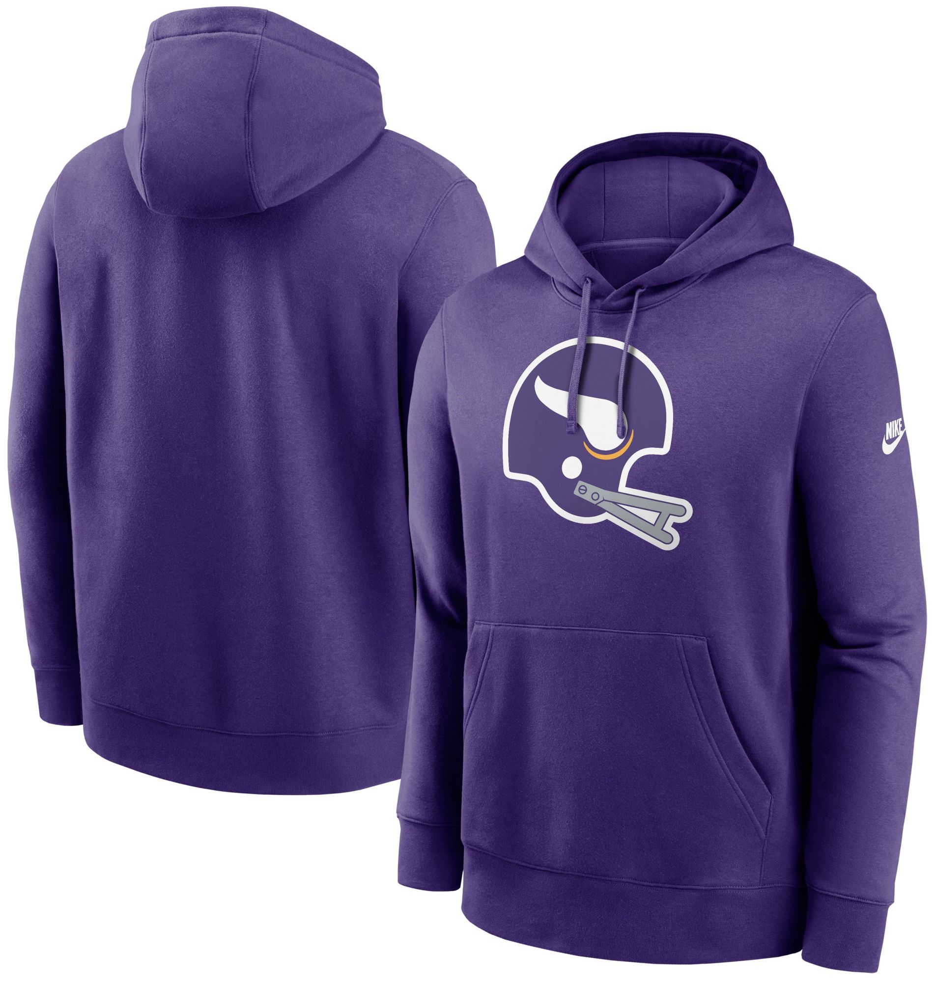 Nike Men's Minnesota Vikings Rewind Club Court Purple Pullover Hoodie product image