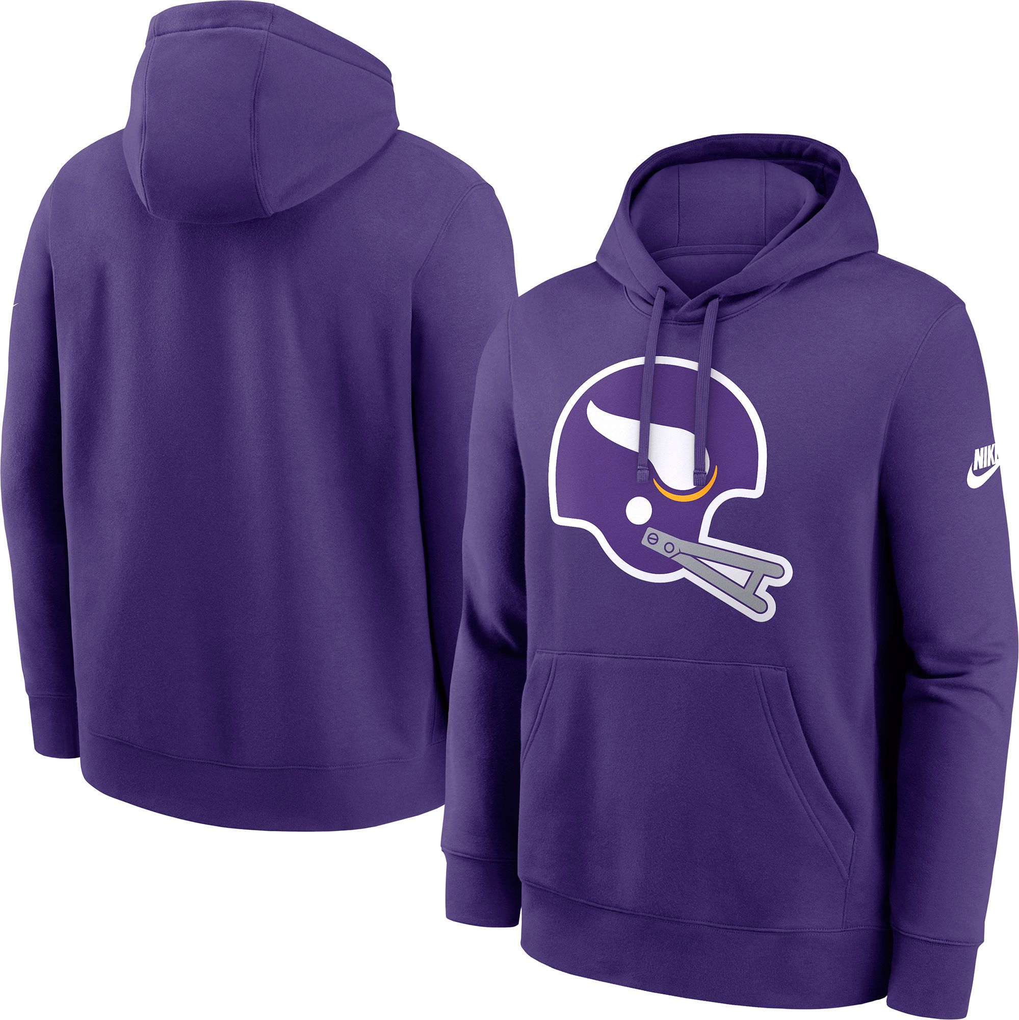 Nike Men's Minnesota Vikings Court Purple Club Fleece Logo Pullover Hoodie product image