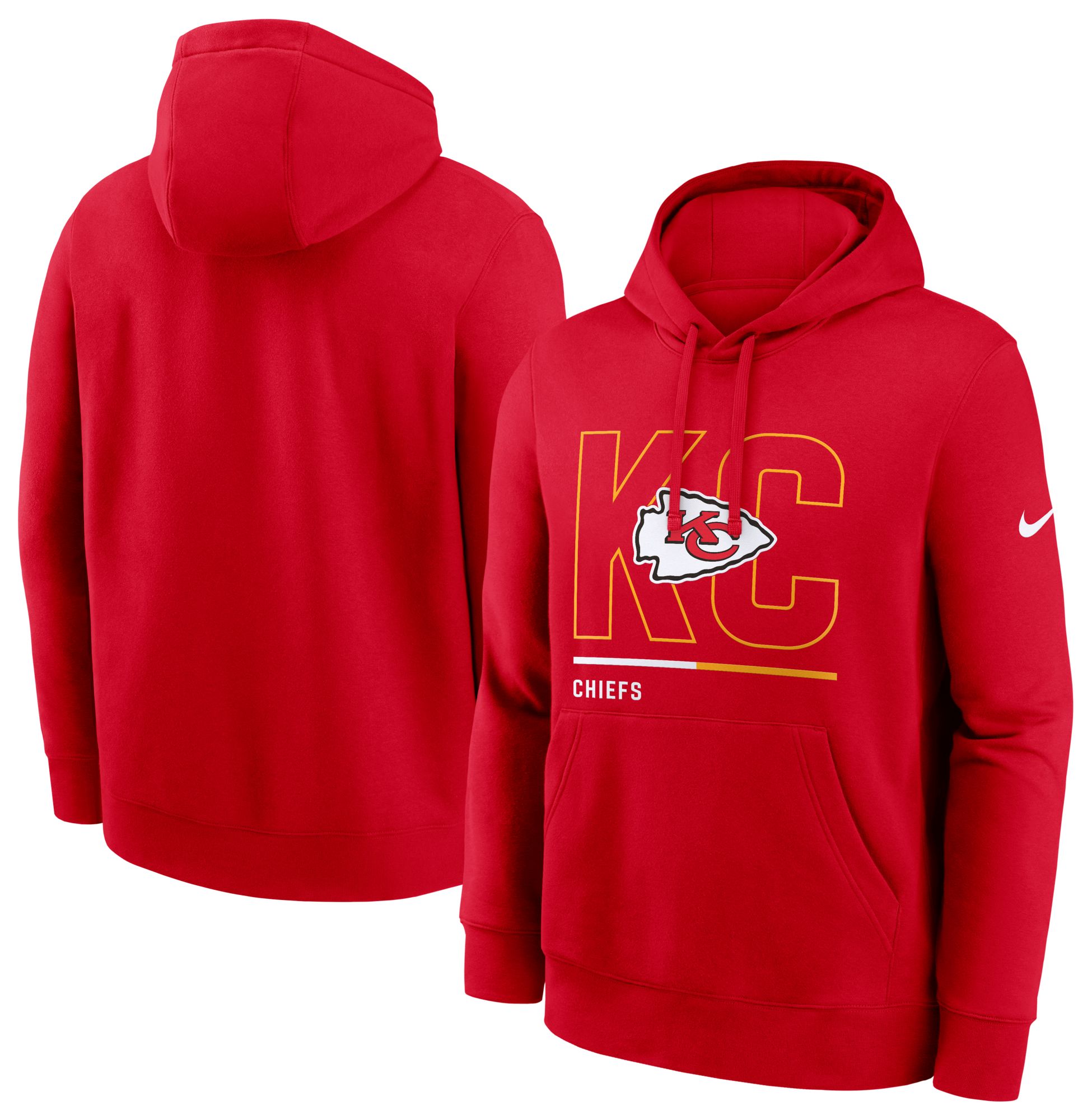 Nike Men's Kansas City Chiefs University Red City Code Club Hoodie product image