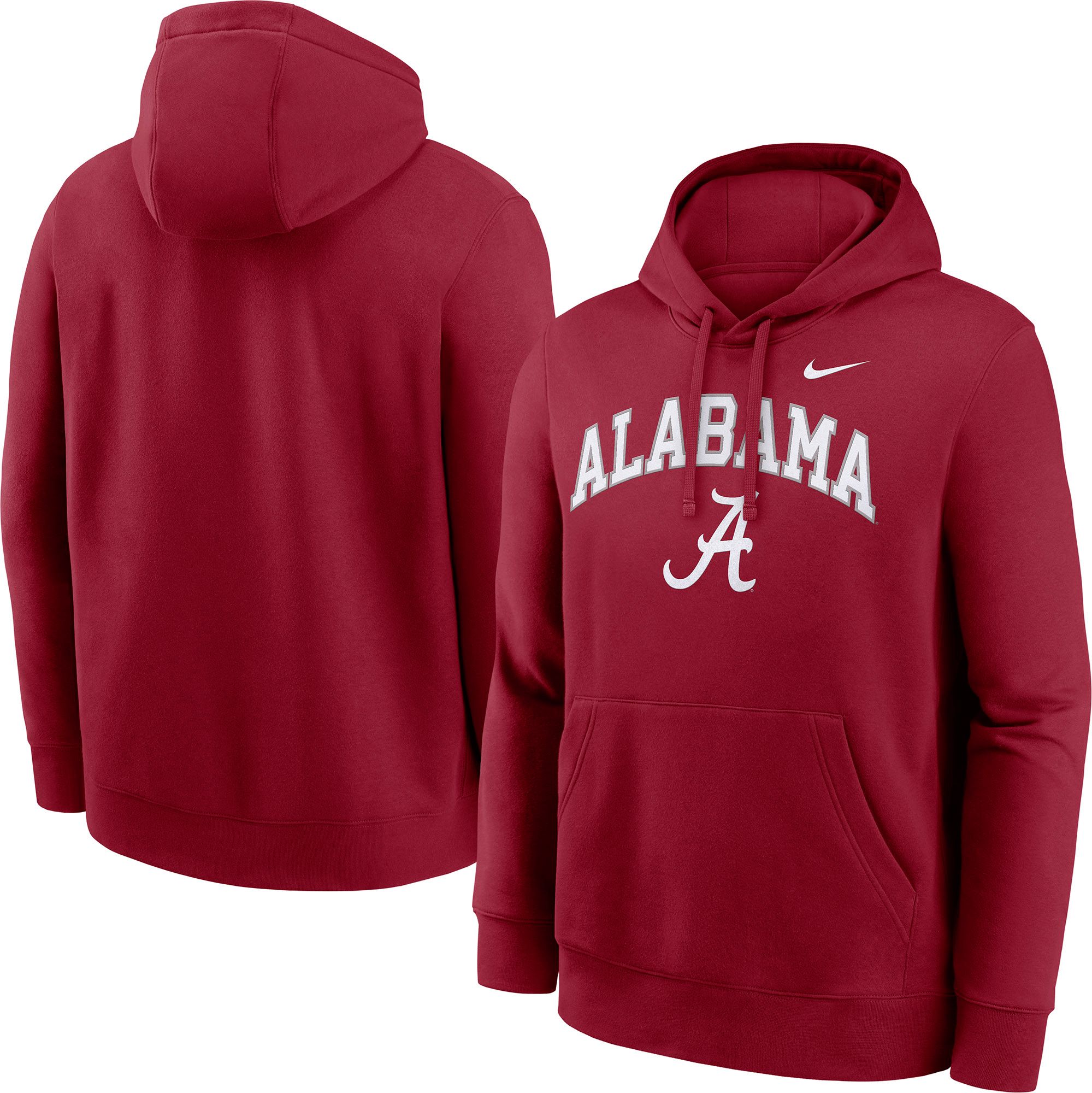 Nike Men's Alabama Crimson Tide Team Crimson Club Fleece Arch Pullover Hoodie product image