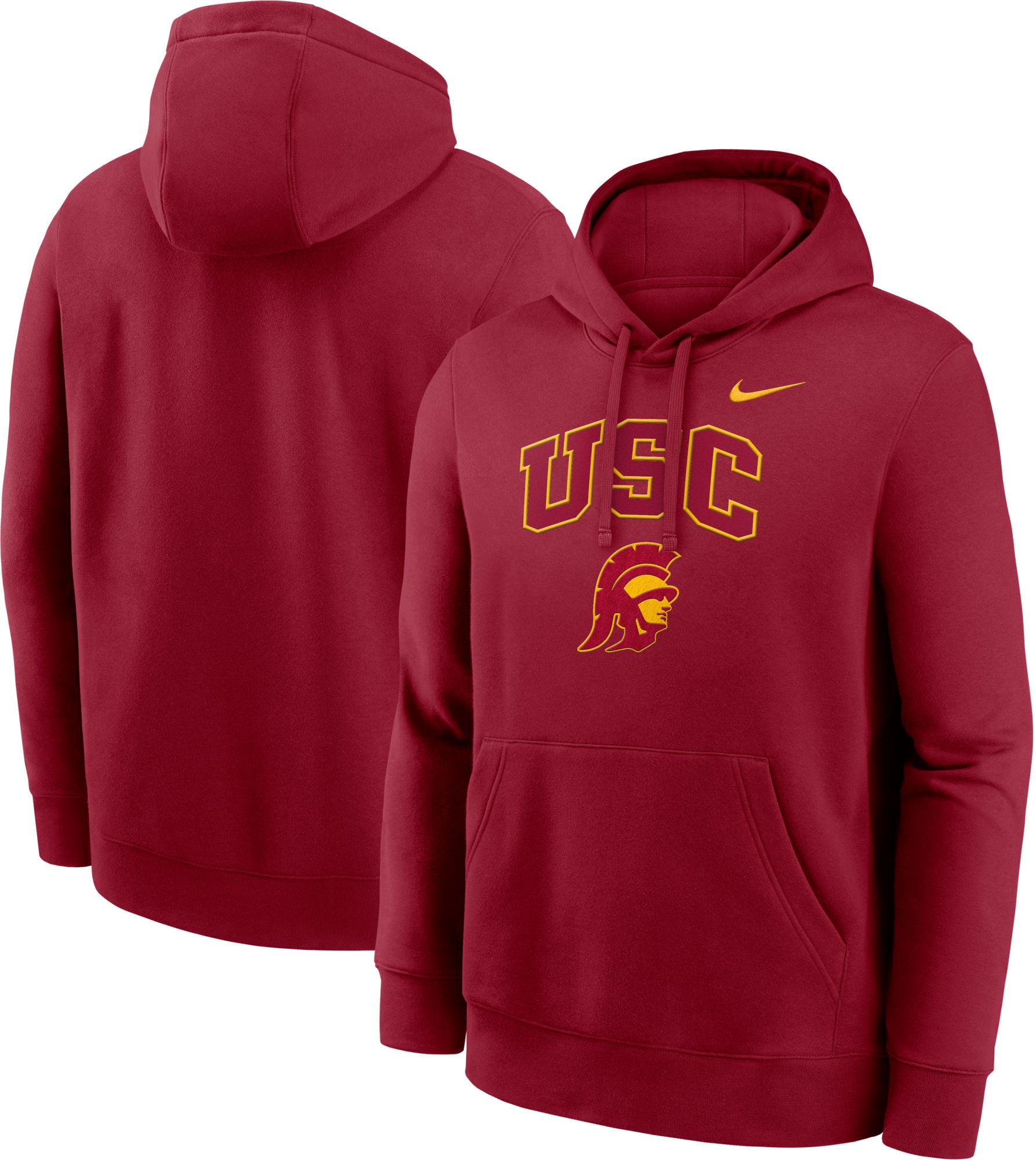 Nike Men's USC Trojans Team Crimson Club Fleece Arch Pullover Hoodie product image