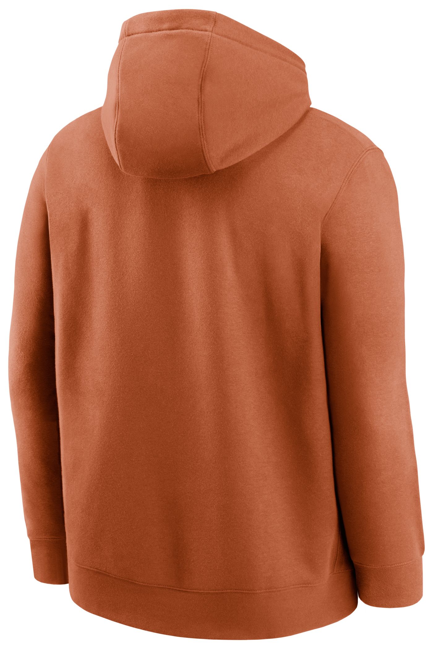 Nike Men s Texas Longhorns Burnt Orange Club Fleece Primary Logo Pullover Hoodie Dick s Sporting Goods