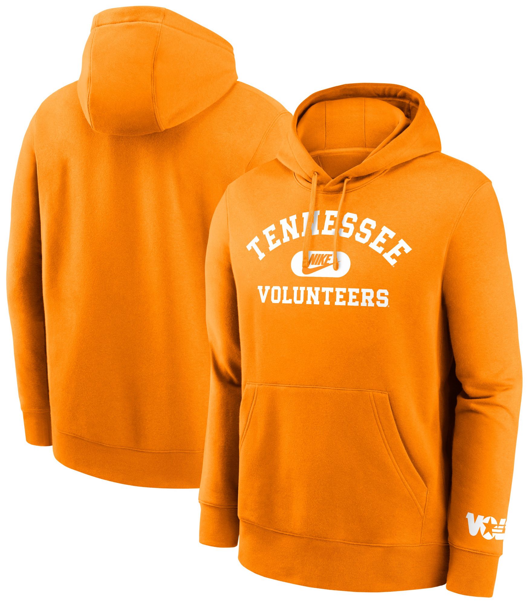 Nike Men's Tennessee Volunteers Tennessee Orange Club Fleece Retro Double-Hit Pullover Hoodie product image