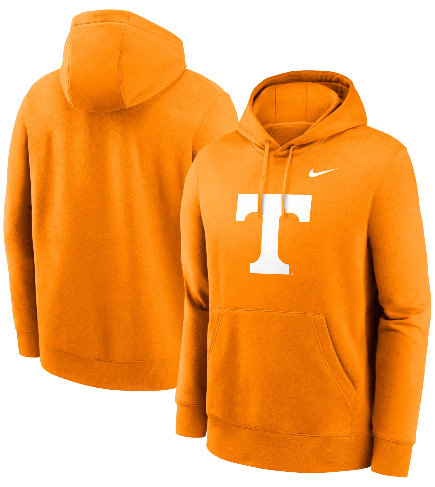 Nike Men's Tennessee Volunteers Tennessee Orange Club Fleece Primary Logo Pullover Hoodie product image