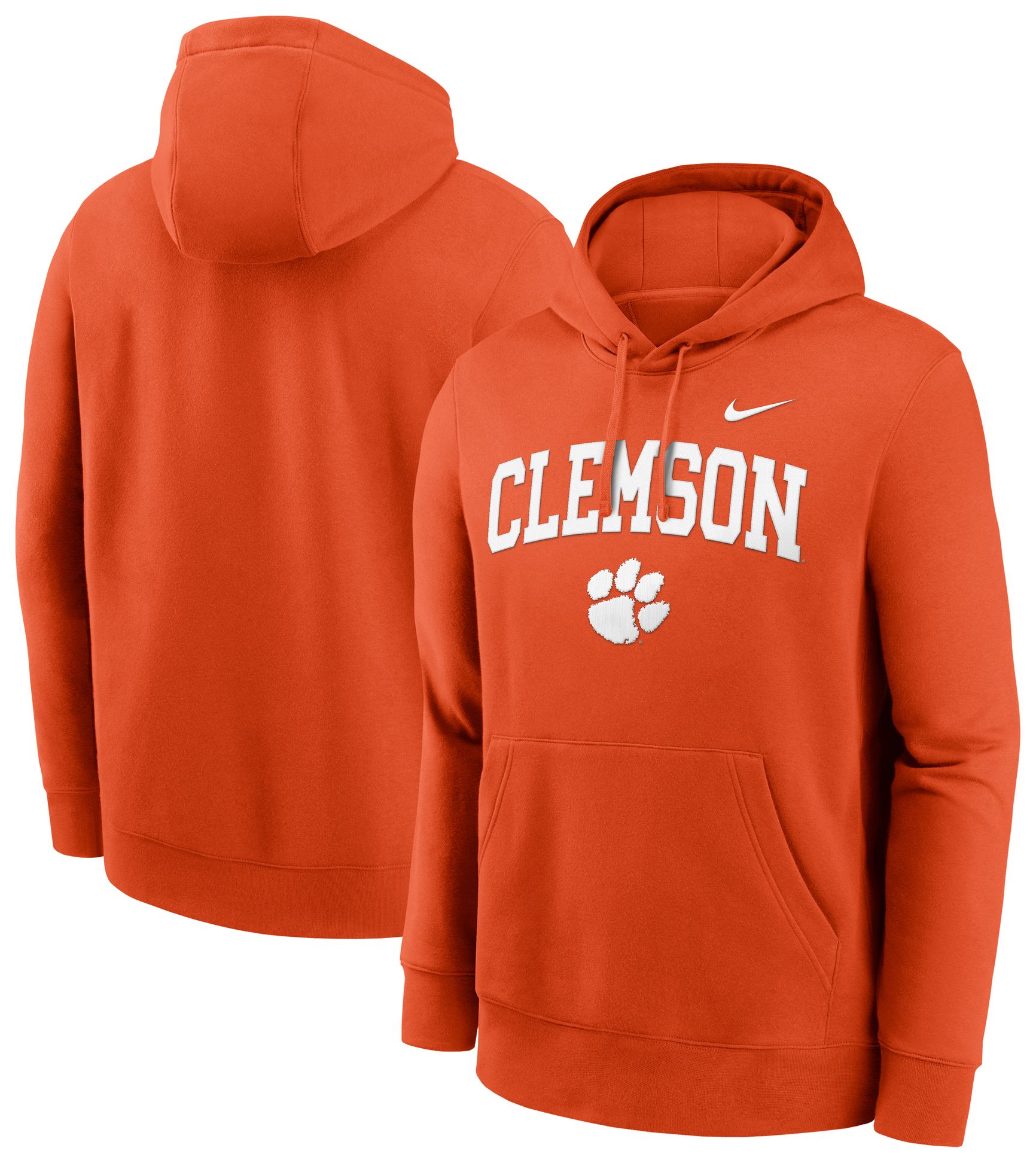 Nike Adult Clemson Tigers Club Fleece University Orange Hoodie product image