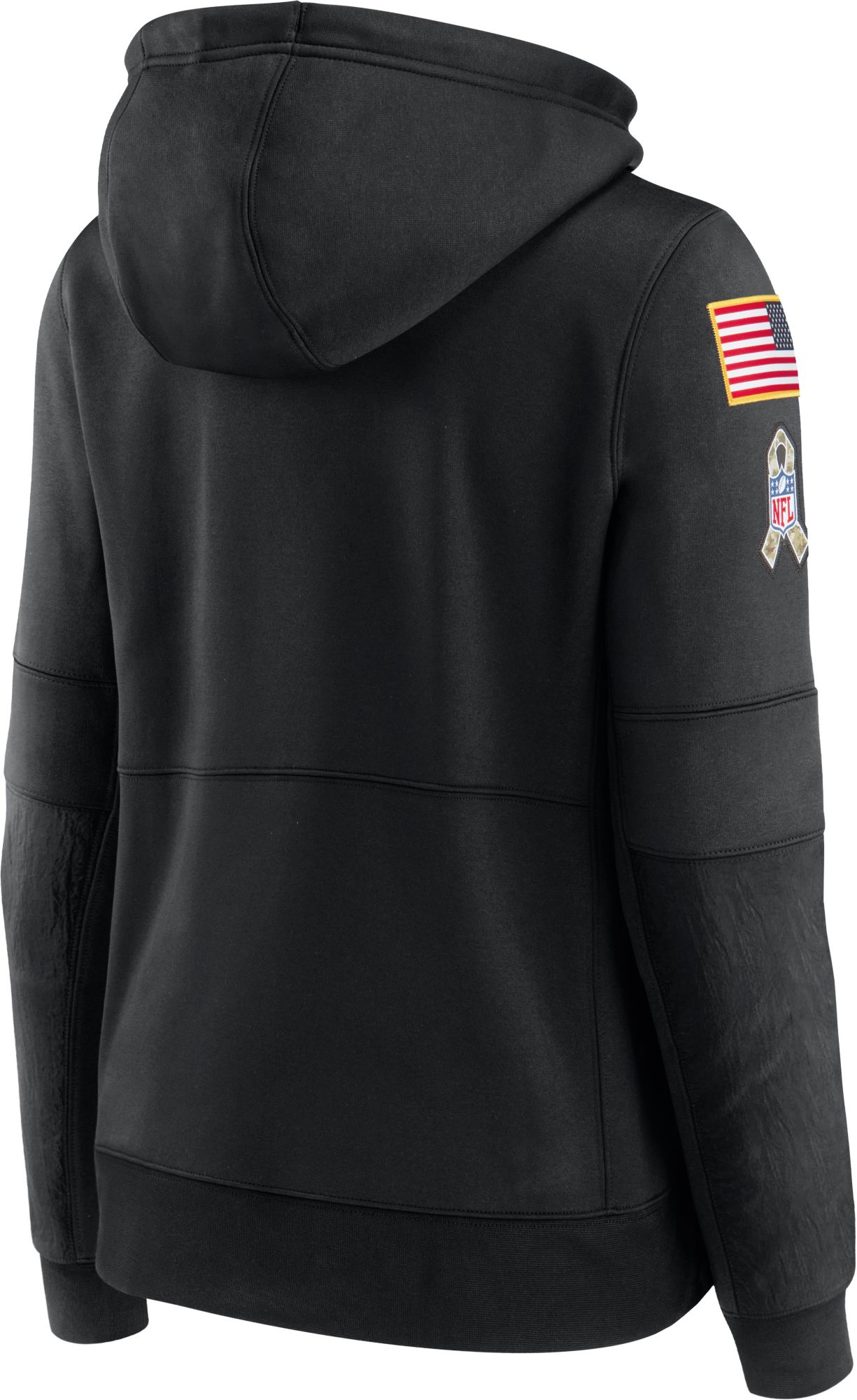 Nike Women's Salute to Service New England Patriots Black Therma-FIT Pullover Hoodie product image