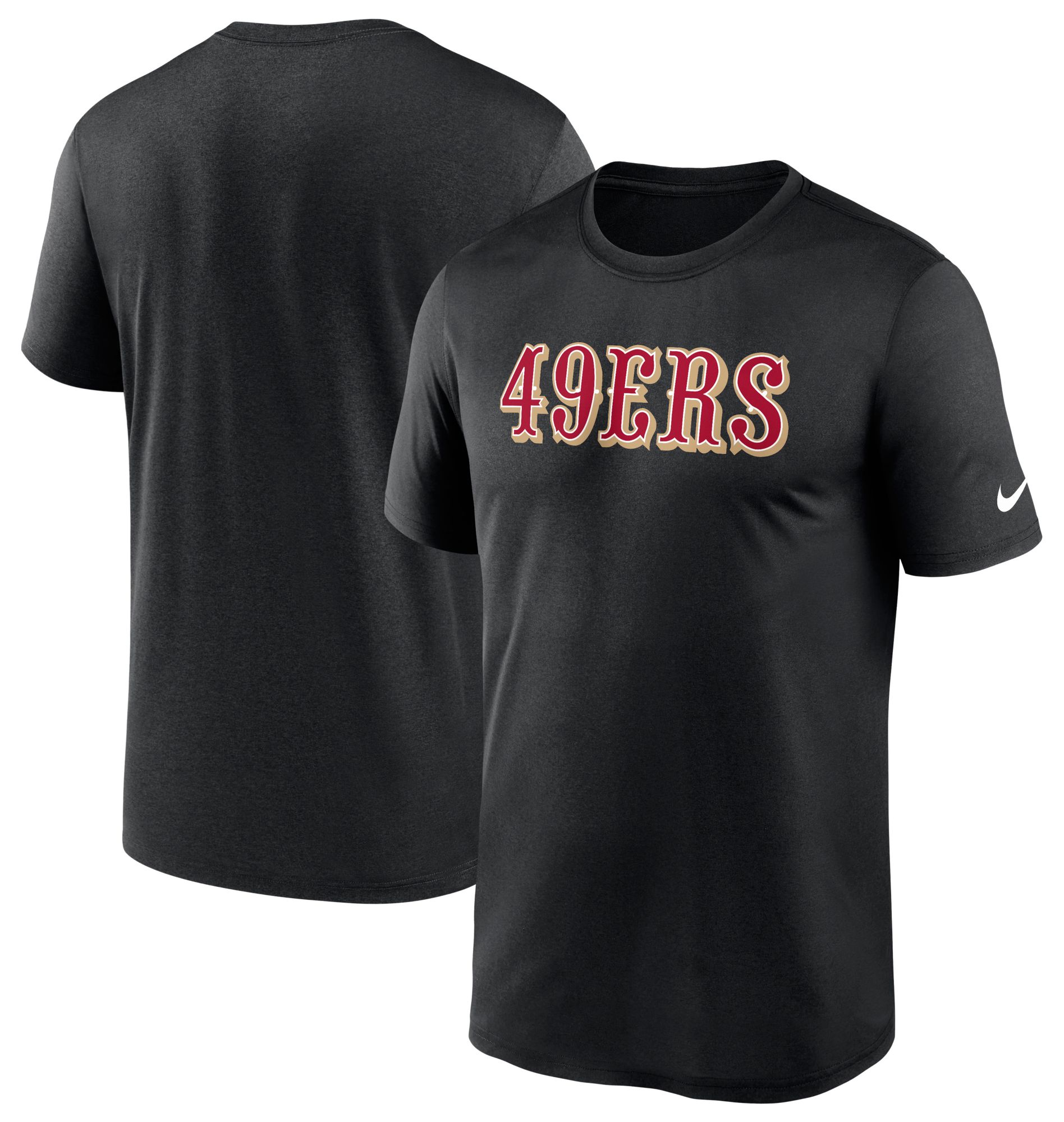 Nike Men's San Francisco 49ers Black Legend Wordmark Long Sleeve