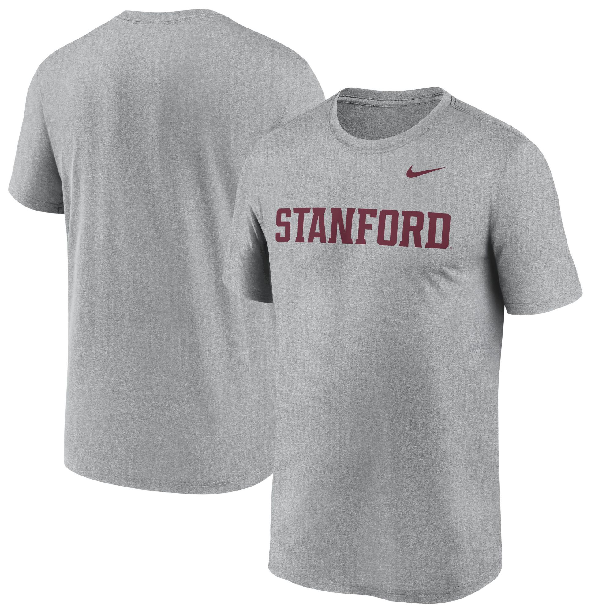 Nike Men's Stanford Cardinal Dark Grey Heather Dri-FIT Legend Wordmark T-Shirt product image