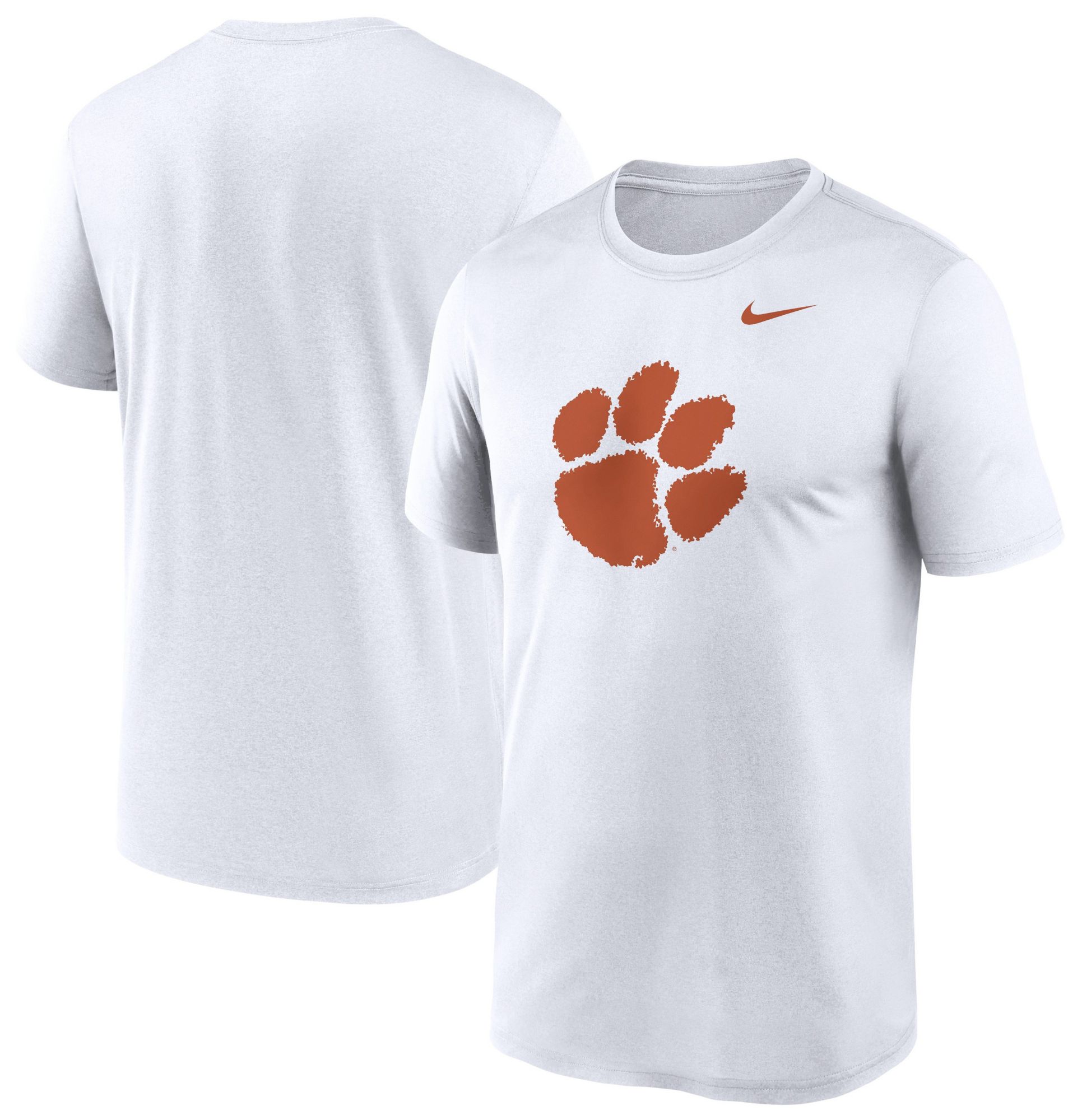 Nike Men's Clemson Tigers White Logo T-Shirt product image
