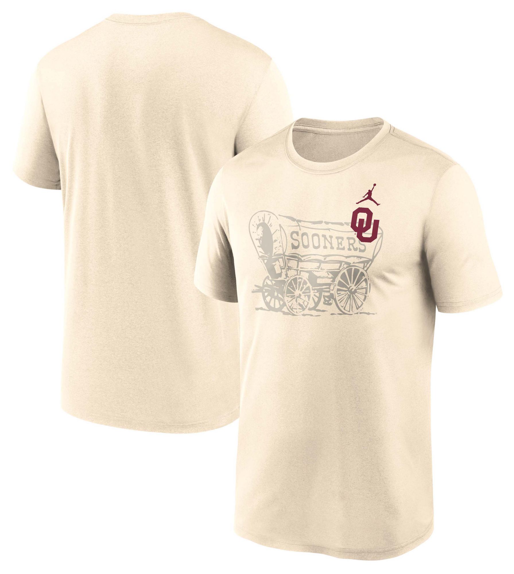 Jordan Men's Oklahoma Sooners Natural Legend Shadow T-Shirt product image