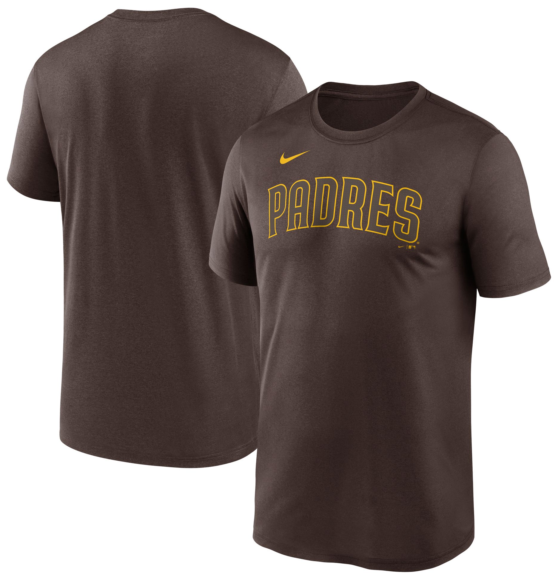 Nike Adult San Diego Padres Wordmark Legend Brown T-Shirt product image