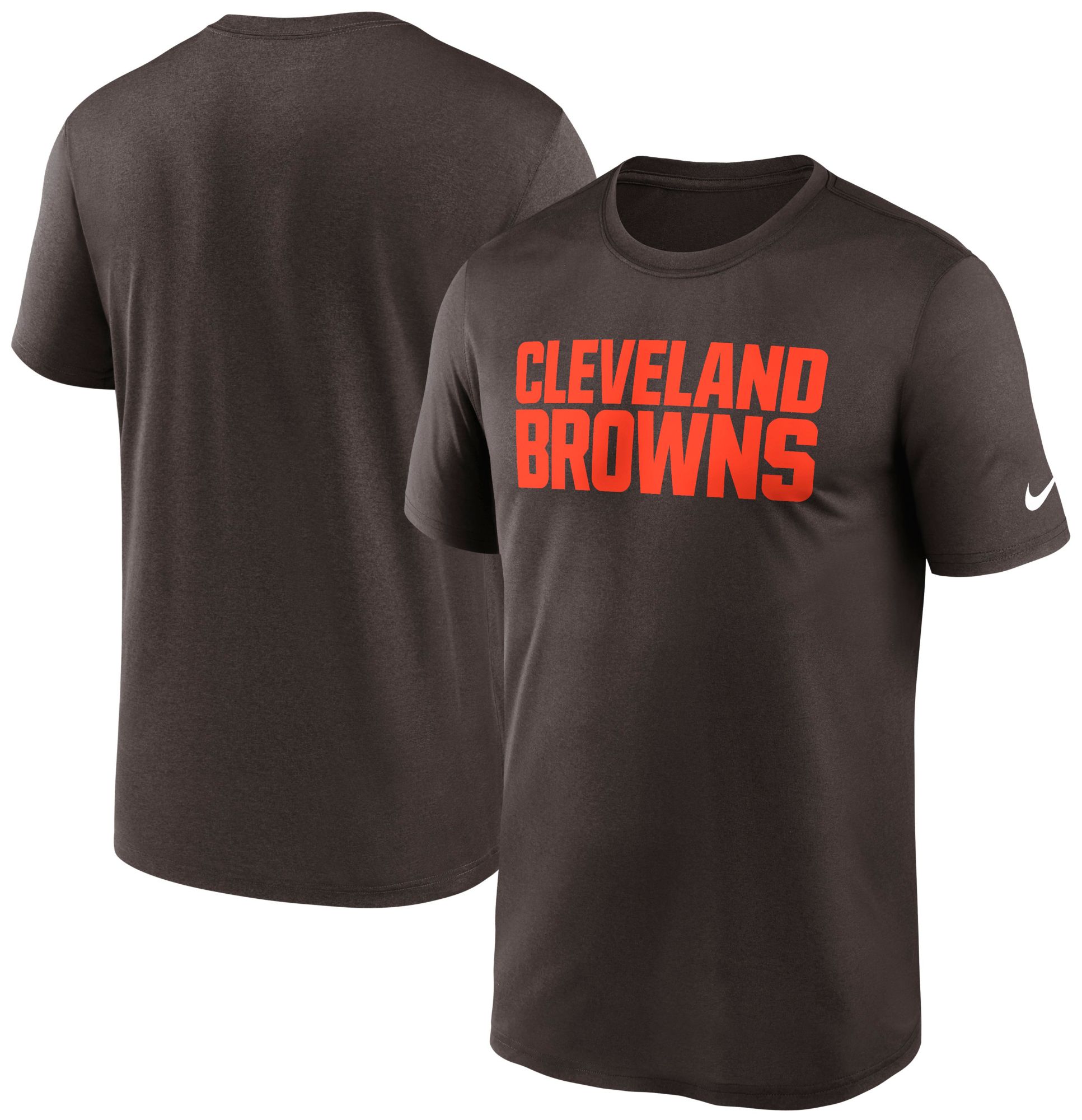 Nike Men's Cleveland Browns Seal Brown Legend Wordmark T-Shirt product image