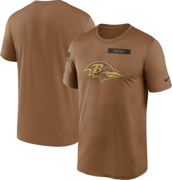 Baltimore Ravens Nike Women's 2023 Salute to Service Legend Performance T- Shirt - Brown