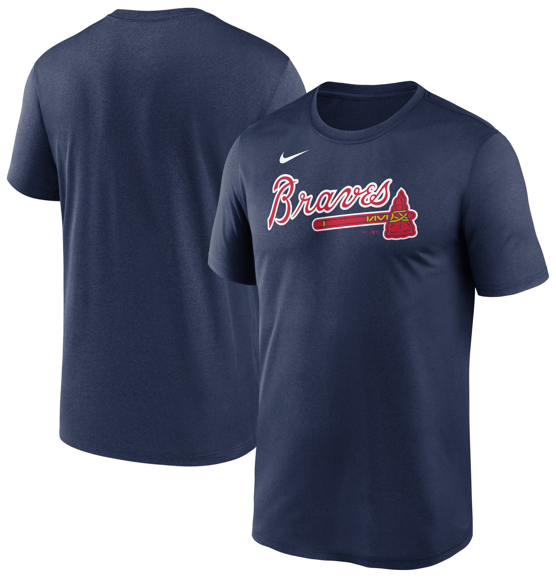 Nike Adult Atlanta Braves Wordmark Legend Navy T-Shirt product image