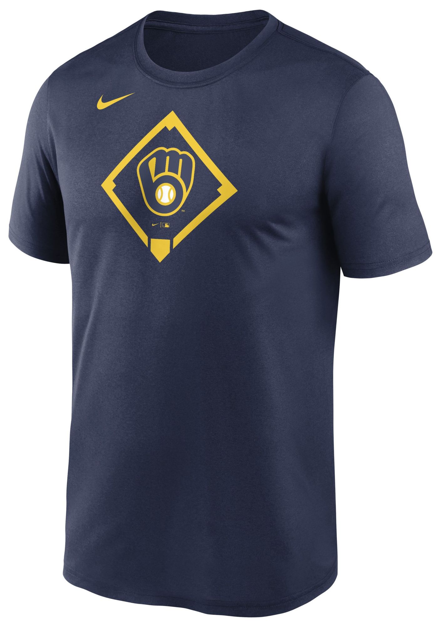 Nike Men's Milwaukee Brewers Navy Icon Legend T-Shirt product image