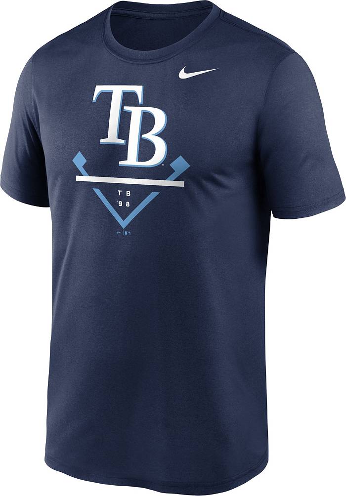 Tampa Bay Rays Nike Logo Velocity Performance T-Shirt - Navy