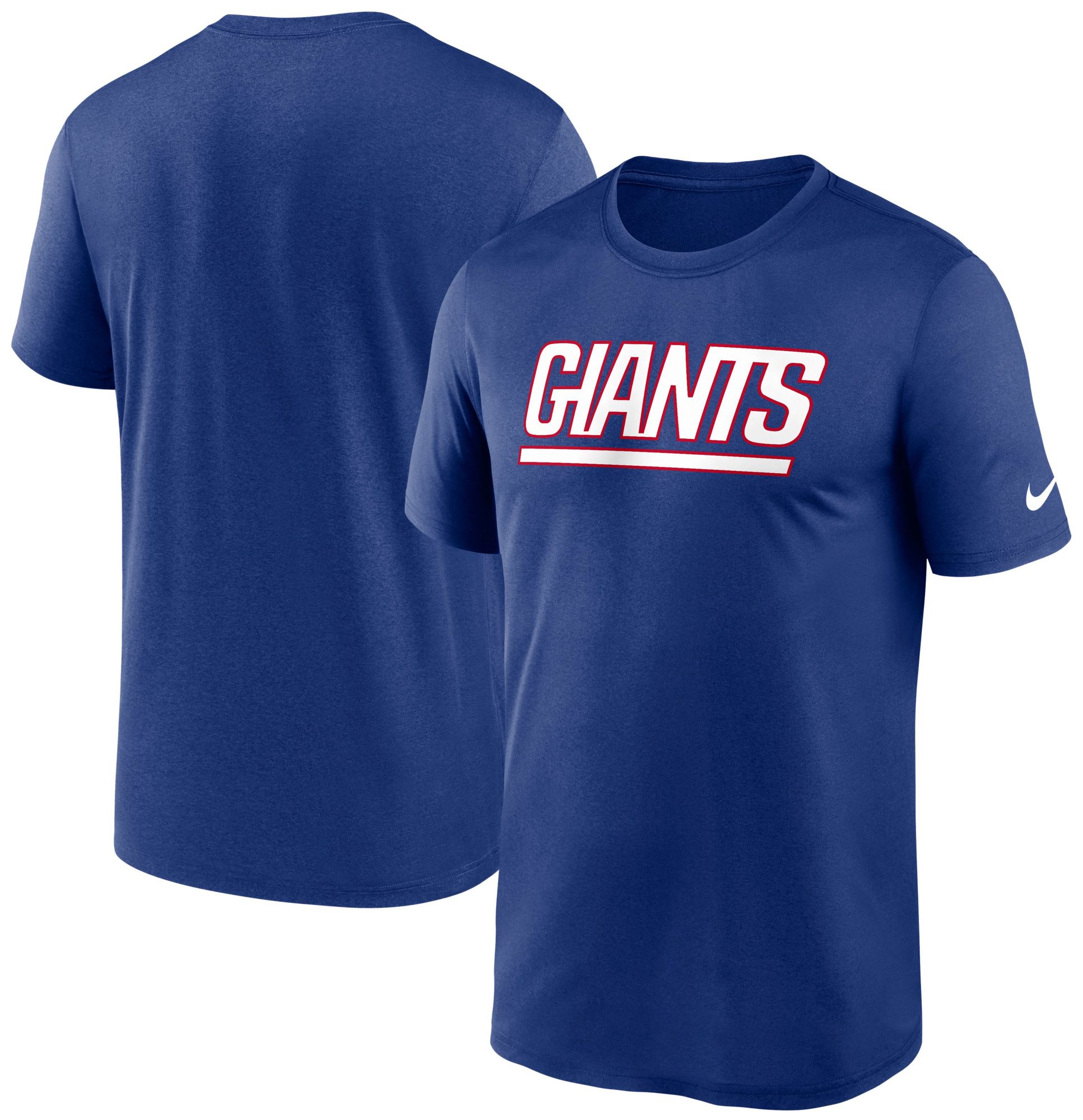 Nike Men's New York Giants Rush Blue Legend Wordmark Long Sleeve T-Shirt product image