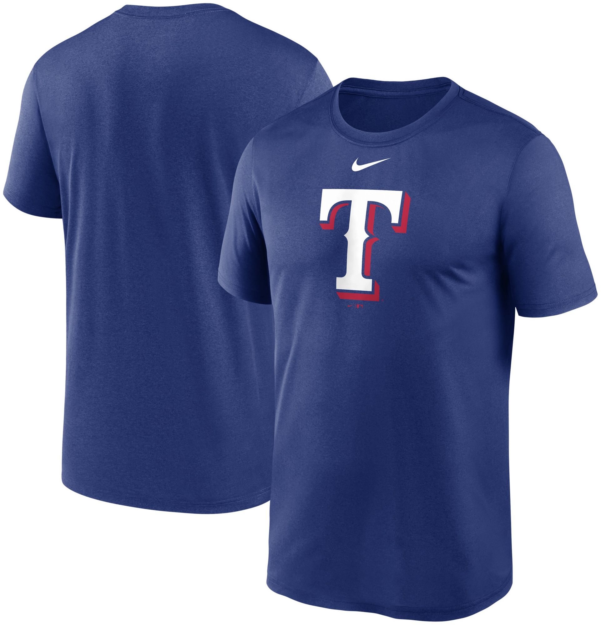 Nike Men's Texas Rangers Blue Logo Legend T-Shirt product image