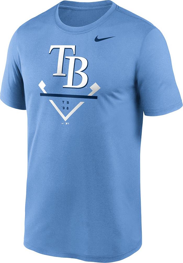 Men's Tampa Bay Rays Nike Light Blue Authentic Collection Velocity Team  Issue Performance T-Shirt