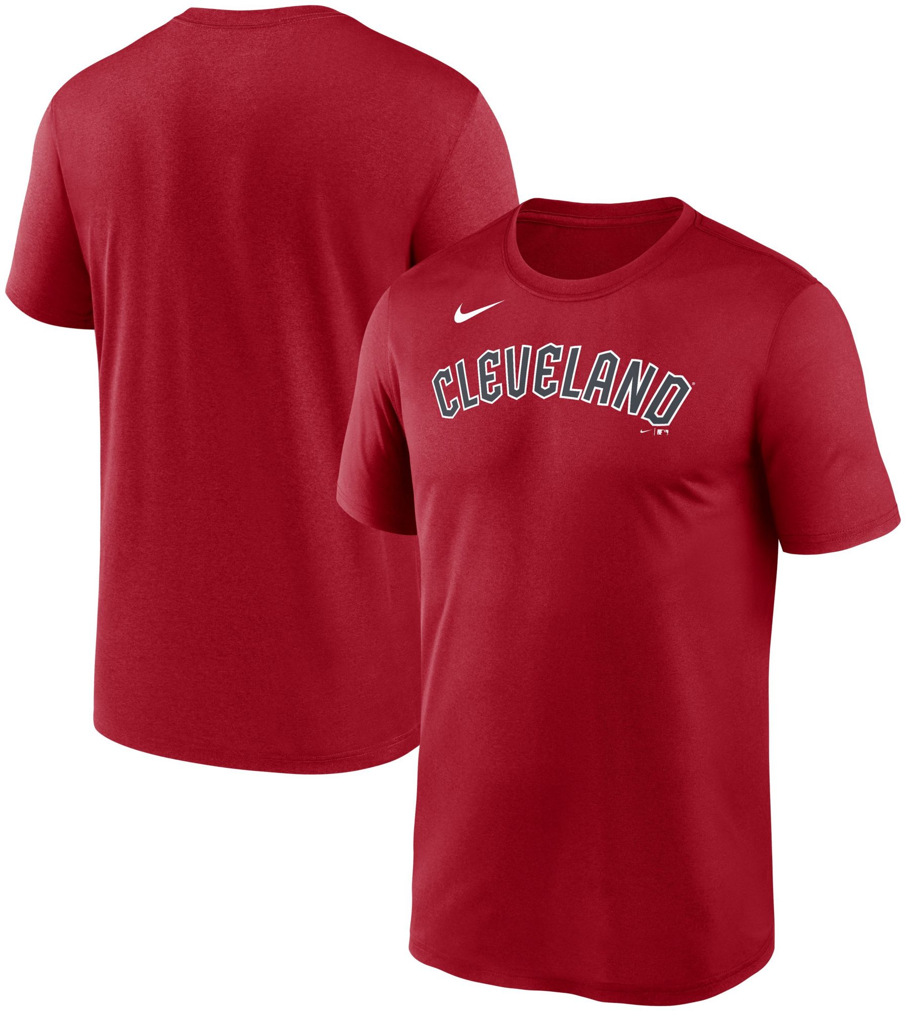 Nike Men's Cleveland Guardians Red Wordmark Legend T-Shirt product image