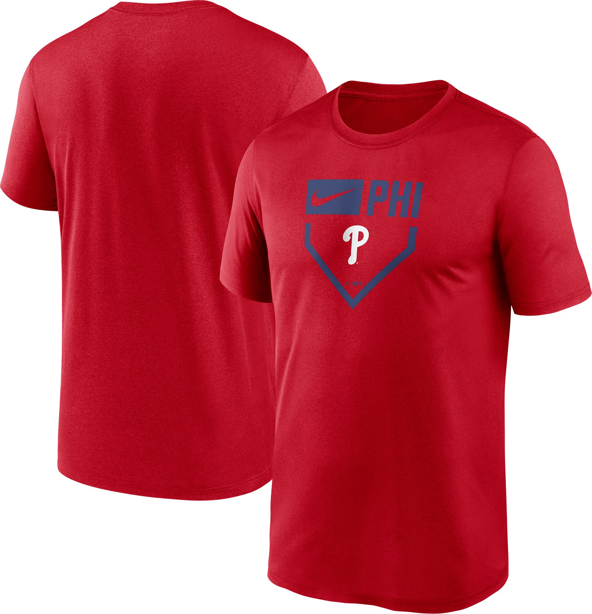 Nike Men's Philadelphia Phillies Red Plate Legend T-Shirt