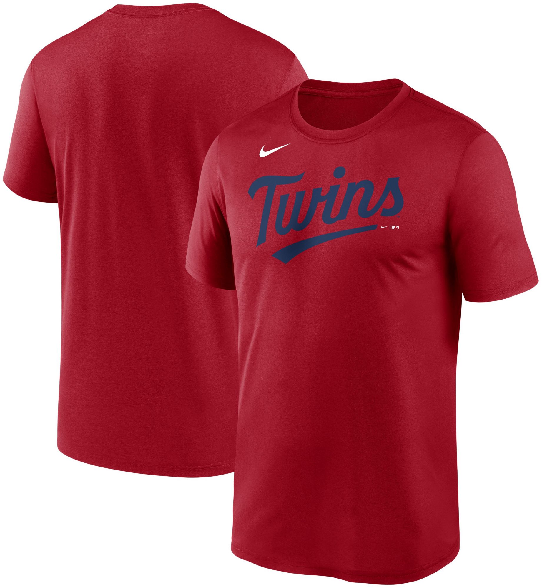 Nike Men's Minnesota Twins Red Wordmark Legend T-Shirt product image