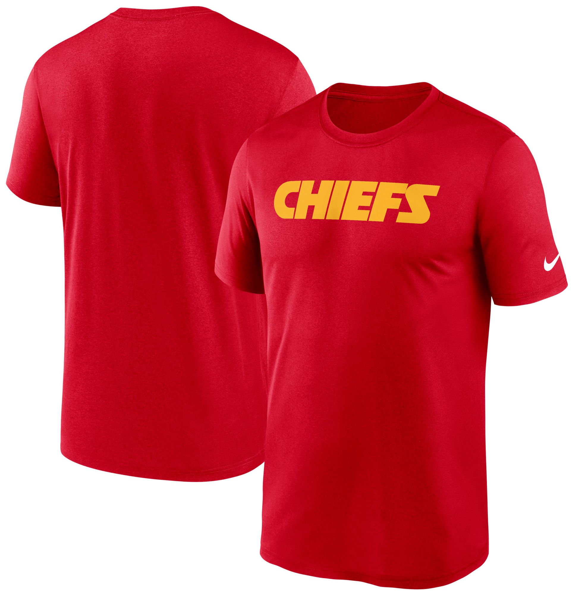 Nike Men's Kansas City Chiefs University Red Legend Wordmark Long Sleeve T-Shirt product image