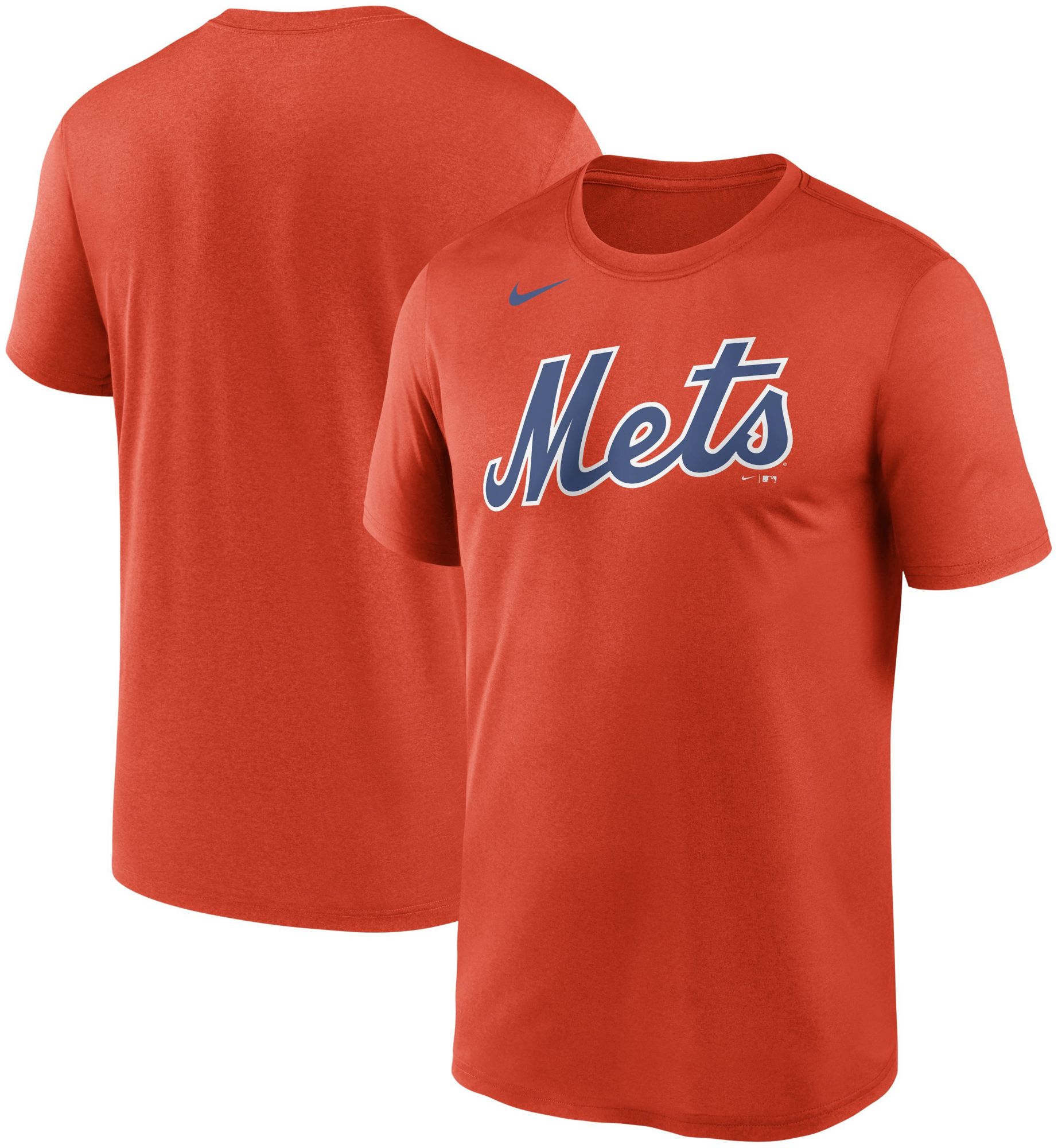 Nike Men's New York Mets Orange Wordmark Legend T-Shirt product image