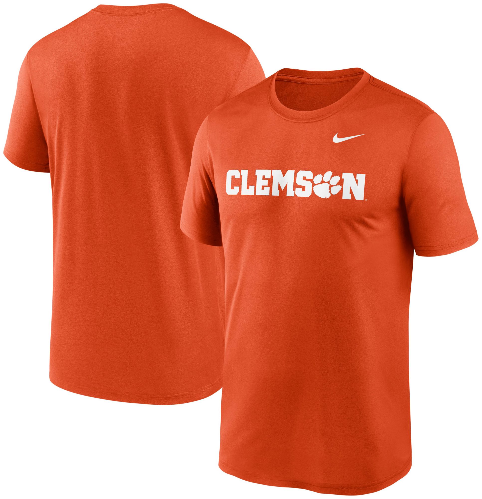 Nike Men's Clemson Tigers Orange Dri-FIT Legend Wordmark T-Shirt product image