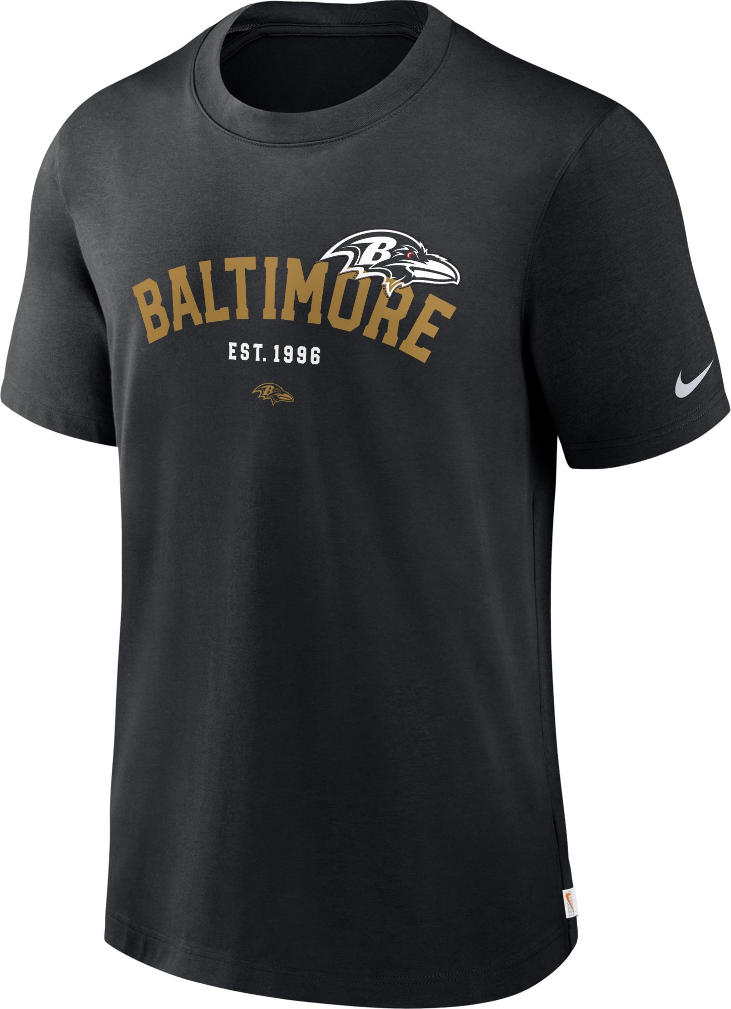 Nike Men's Baltimore Ravens Rewind Black T-Shirt