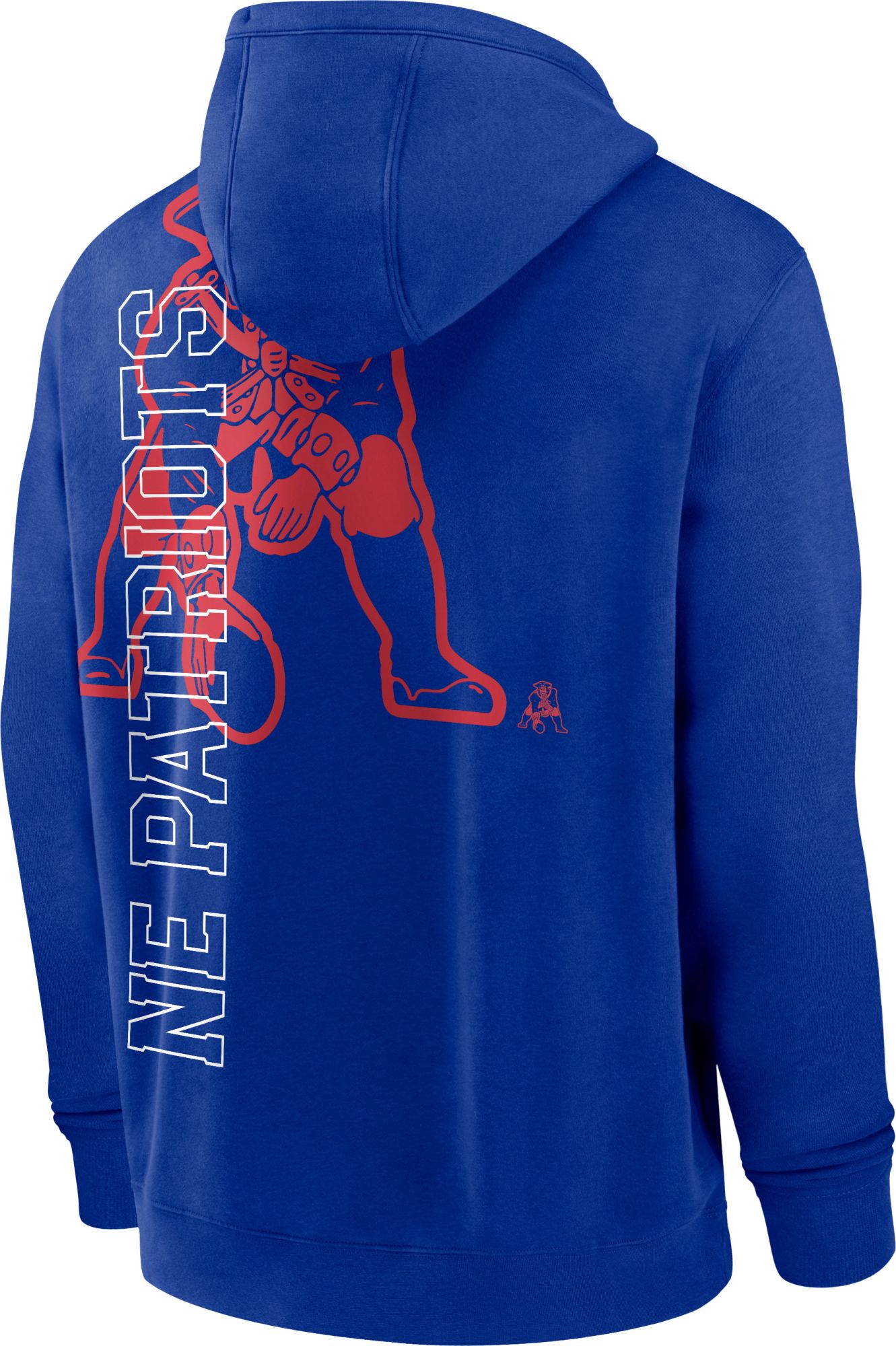 Nike Men's New England Patriots Long Sleeve Royal Pullover Hoodie