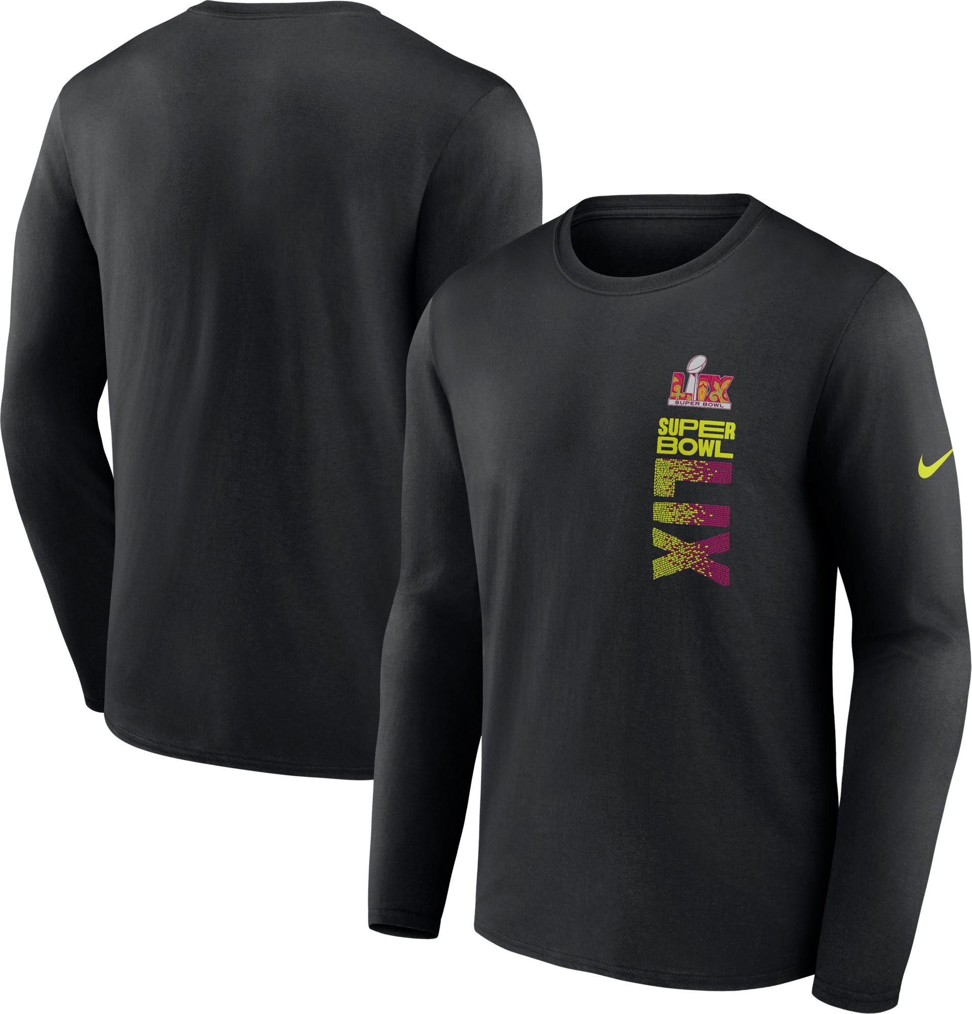 Nike Men's NFL Super Bowl LIX Legend Black Long Sleeve T-Shirt product image