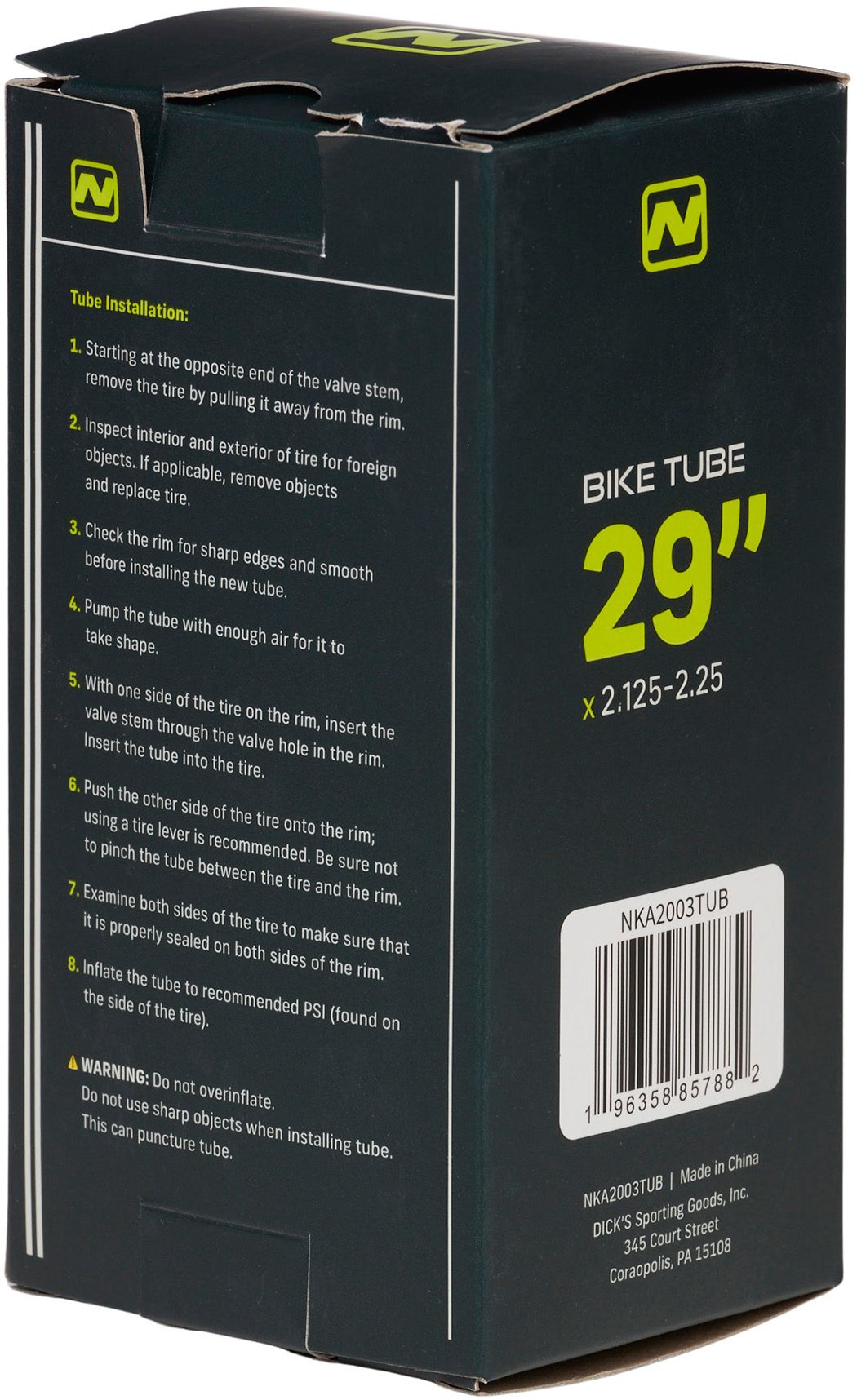 Nishiki Presta Valve 29'' 2.125-2.25 Bike Tube product image