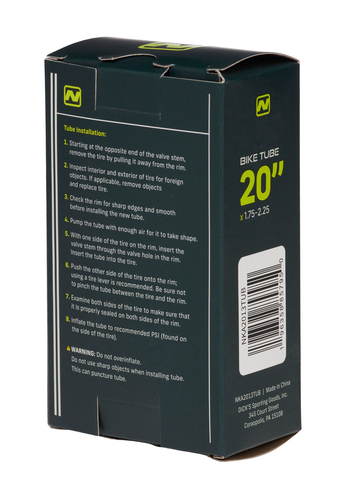 Nishiki Schrader Valve 20'' 1.75-2.25 Bike Tube product image