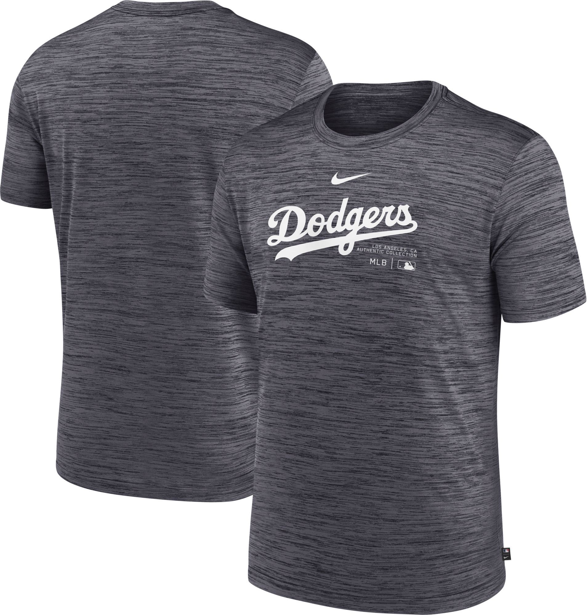 Nike Men's Los Angeles Dodgers Black Authentic Collection Velocity T-Shirt