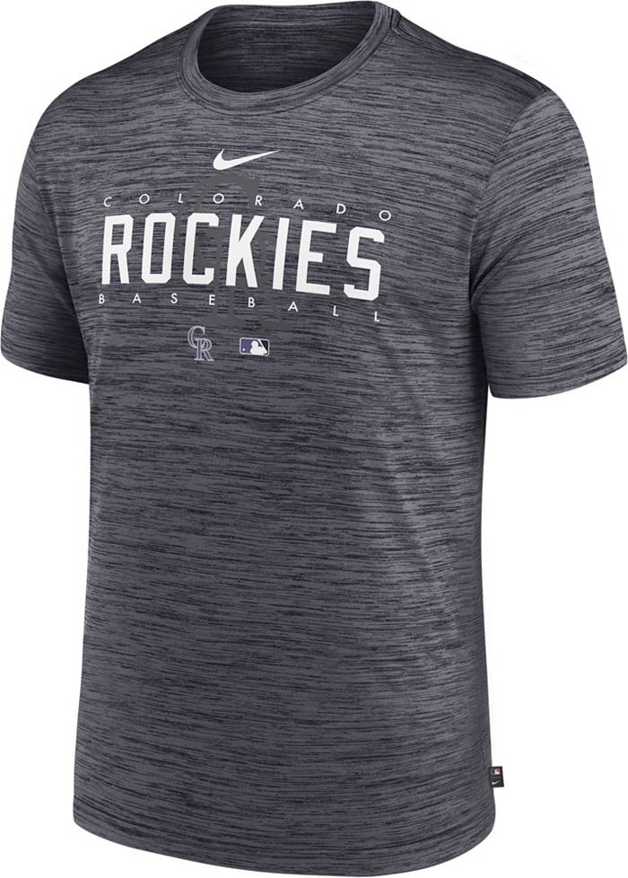 New Era Black Colorado Rockies Batting Practice T-Shirt