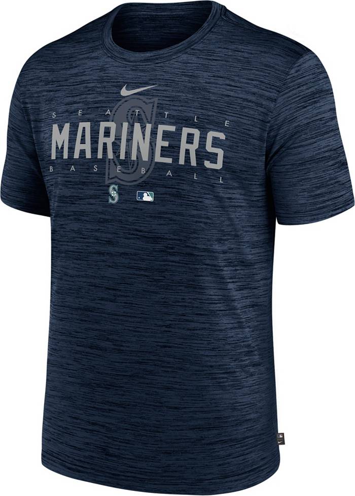 Nike Men's Seattle Mariners Navy Authentic Collection Velocity T