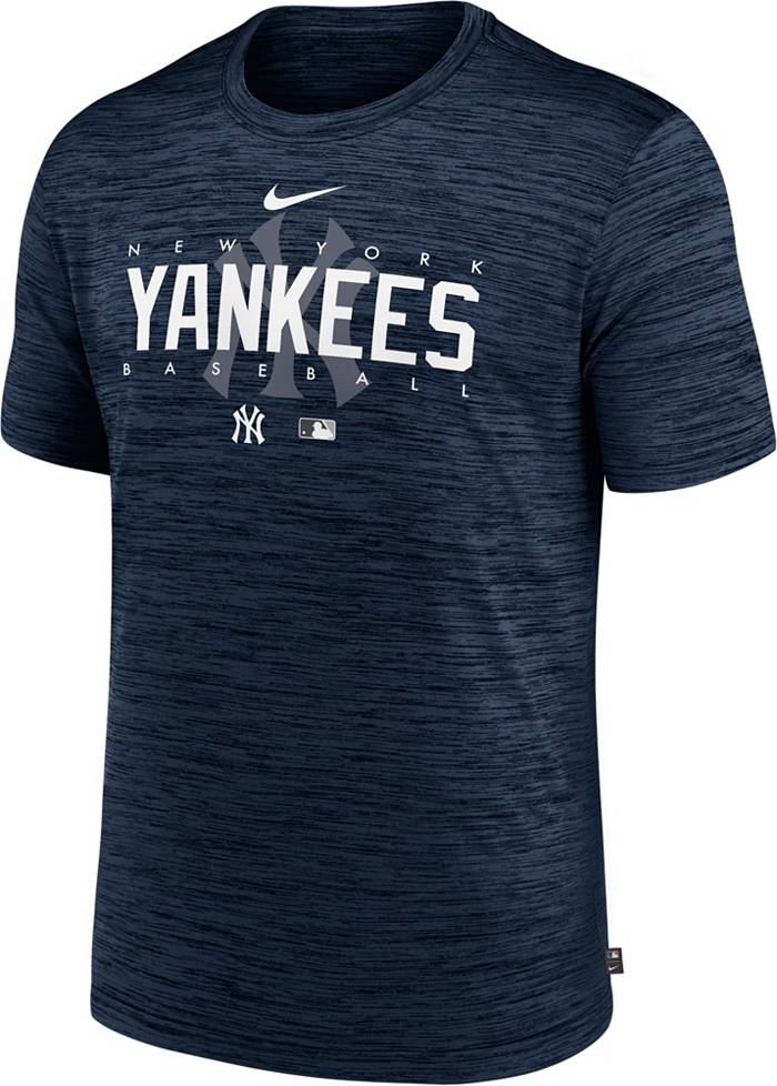 New York Yankees Nike Authentic Collection Performance Long Sleeve T-Shirt  - Navy