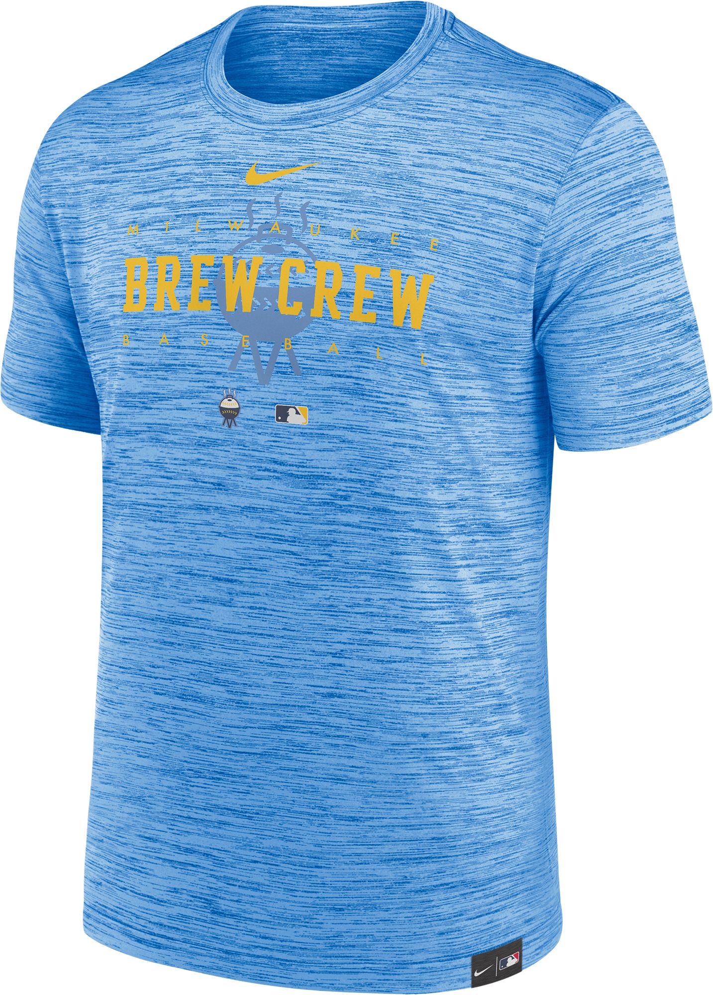 Nike Men's Milwaukee Brewers Authentic Collection City Connect Velocity T-Shirt